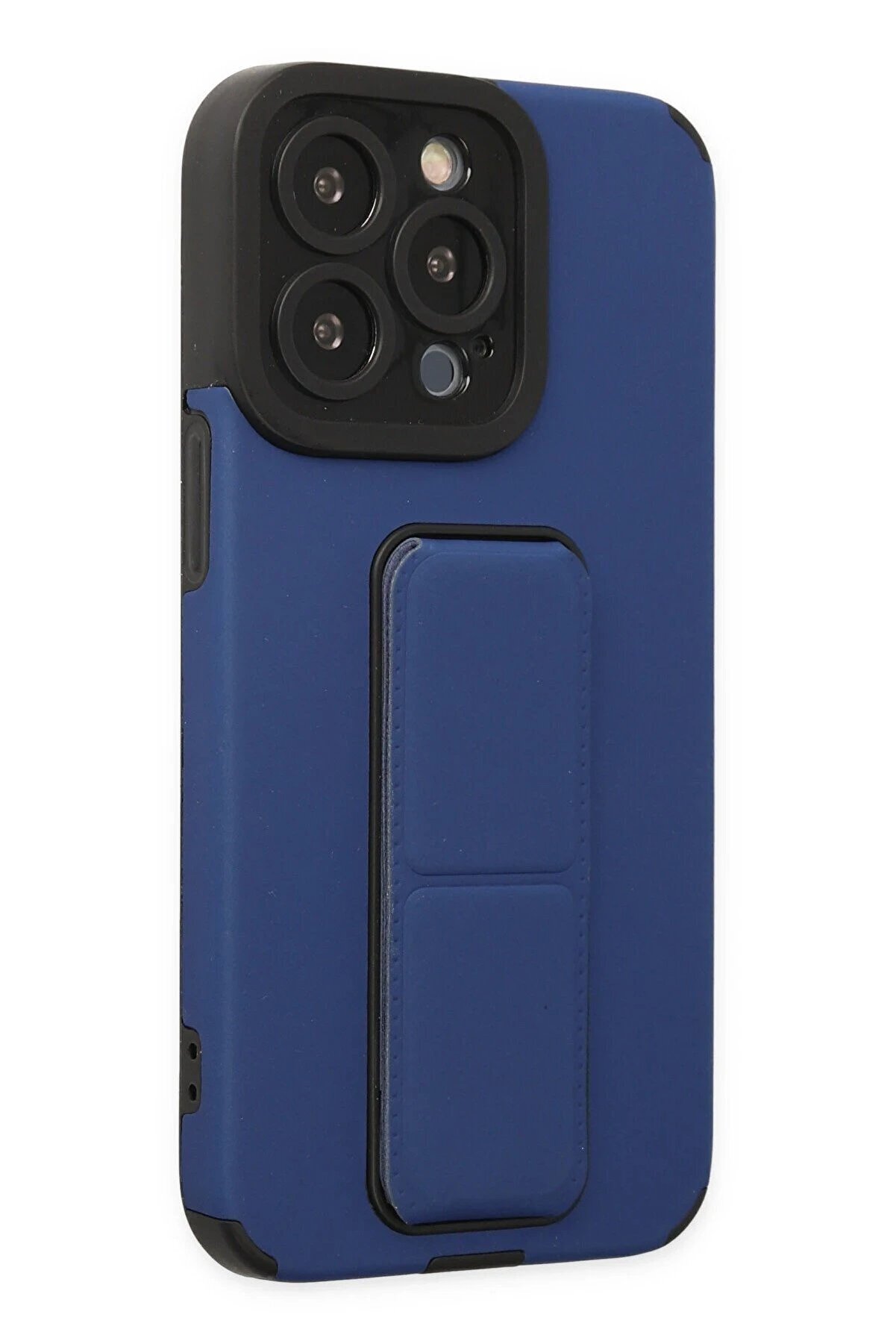 İphone 13 Pro Kılıf Mega Standlı Si̇li̇kon - Mavi̇ - Dropx8163-5523