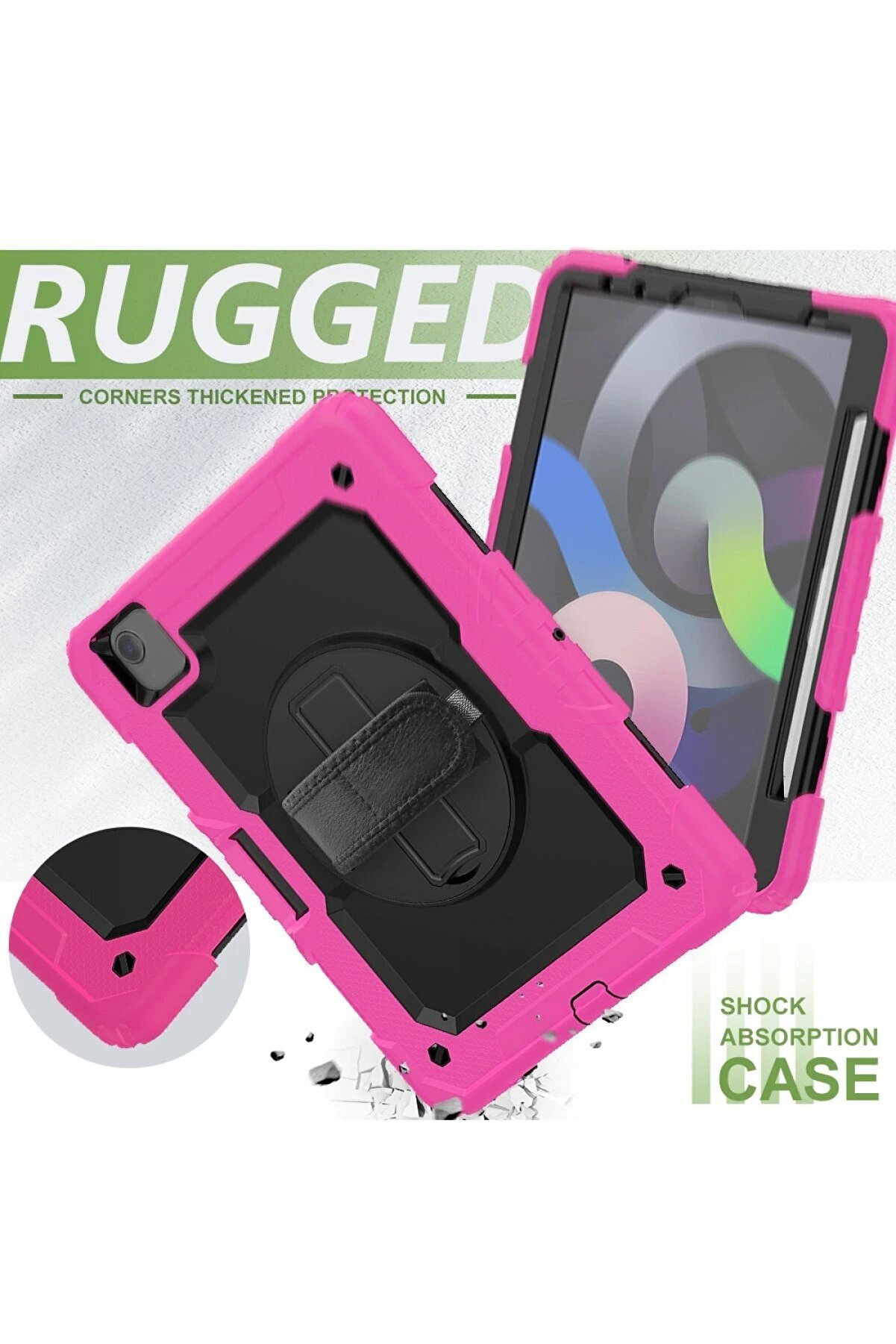 İpad Pro 11 (2020) Kılıf Pars Tablet Kapak - Pembe - Dropx3110-9005