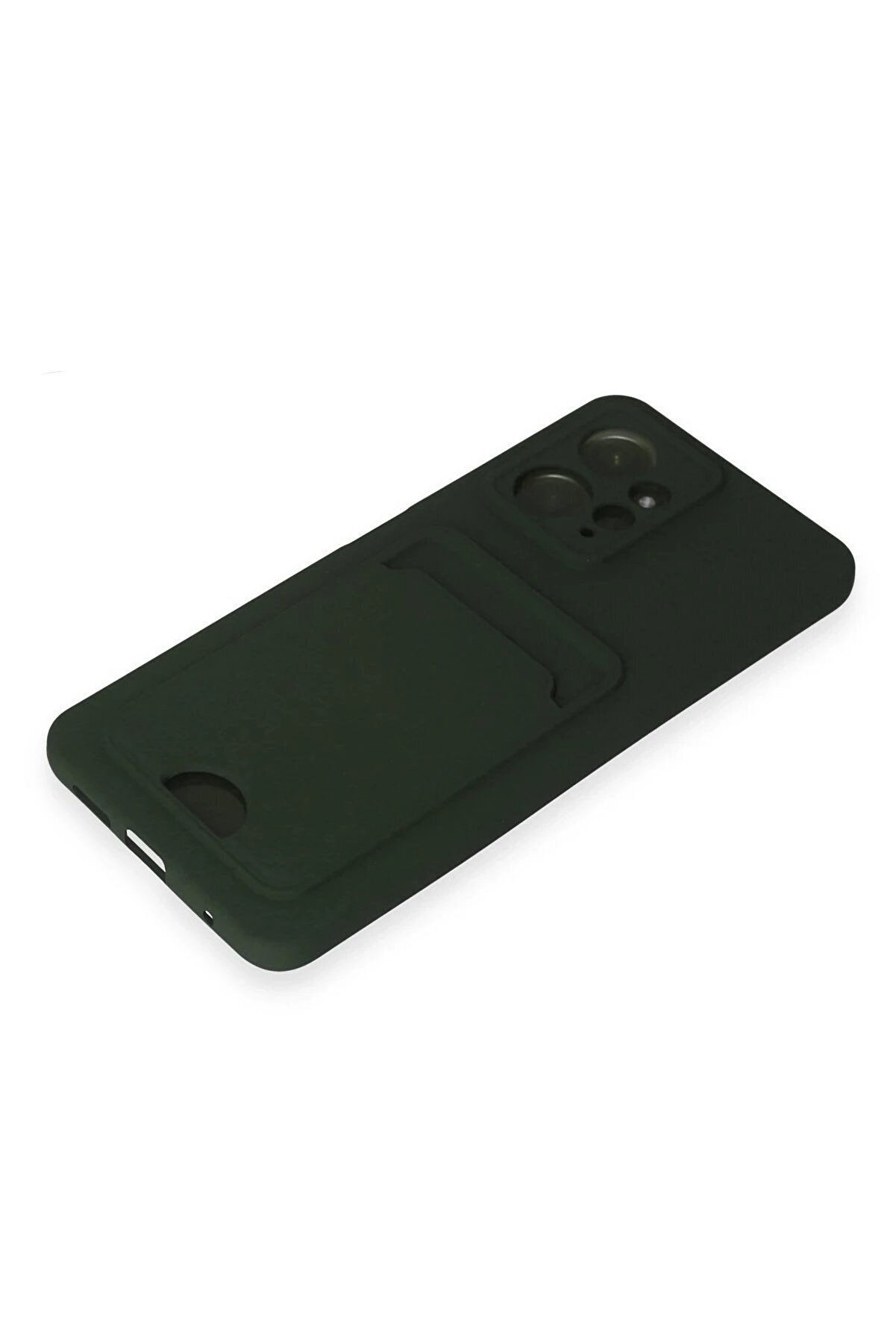 Xi̇aomi̇ Redmi̇ Note 12 4G Kılıf Kelvi̇n Kartvi̇zi̇tli̇ Si̇li̇kon - Koyu Yeşi̇l - Dropx4093-3825