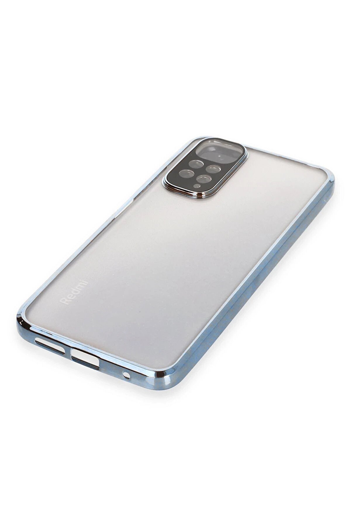 Xi̇aomi̇ Redmi̇ Note 11 Kılıf Lensli̇ Si̇li̇kon - Açık Mavi̇ - Dropx3554-8059