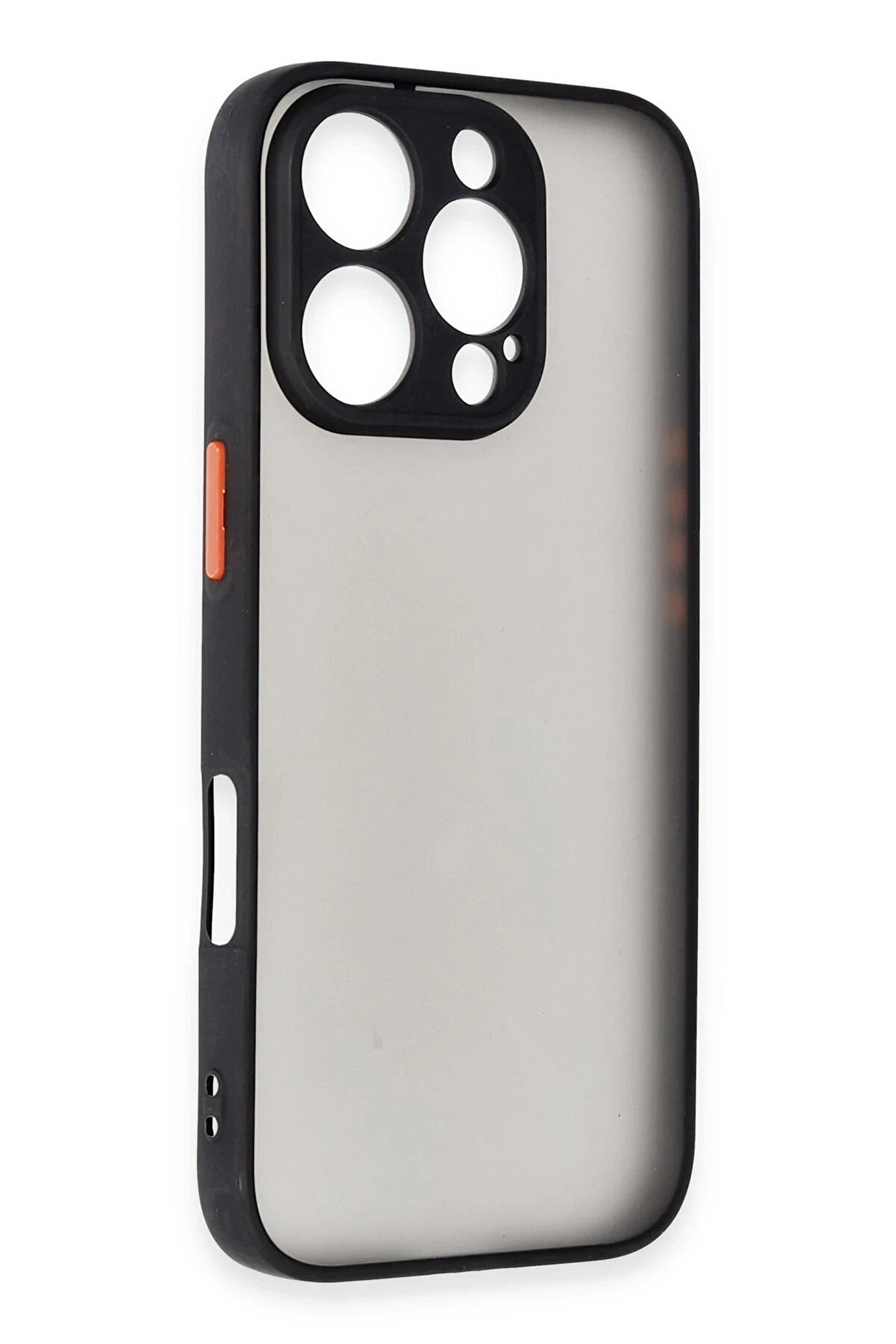 İphone 16 Pro Kılıf Montreal Si̇li̇kon Kapak - Si̇yah - Dropx6163-8320