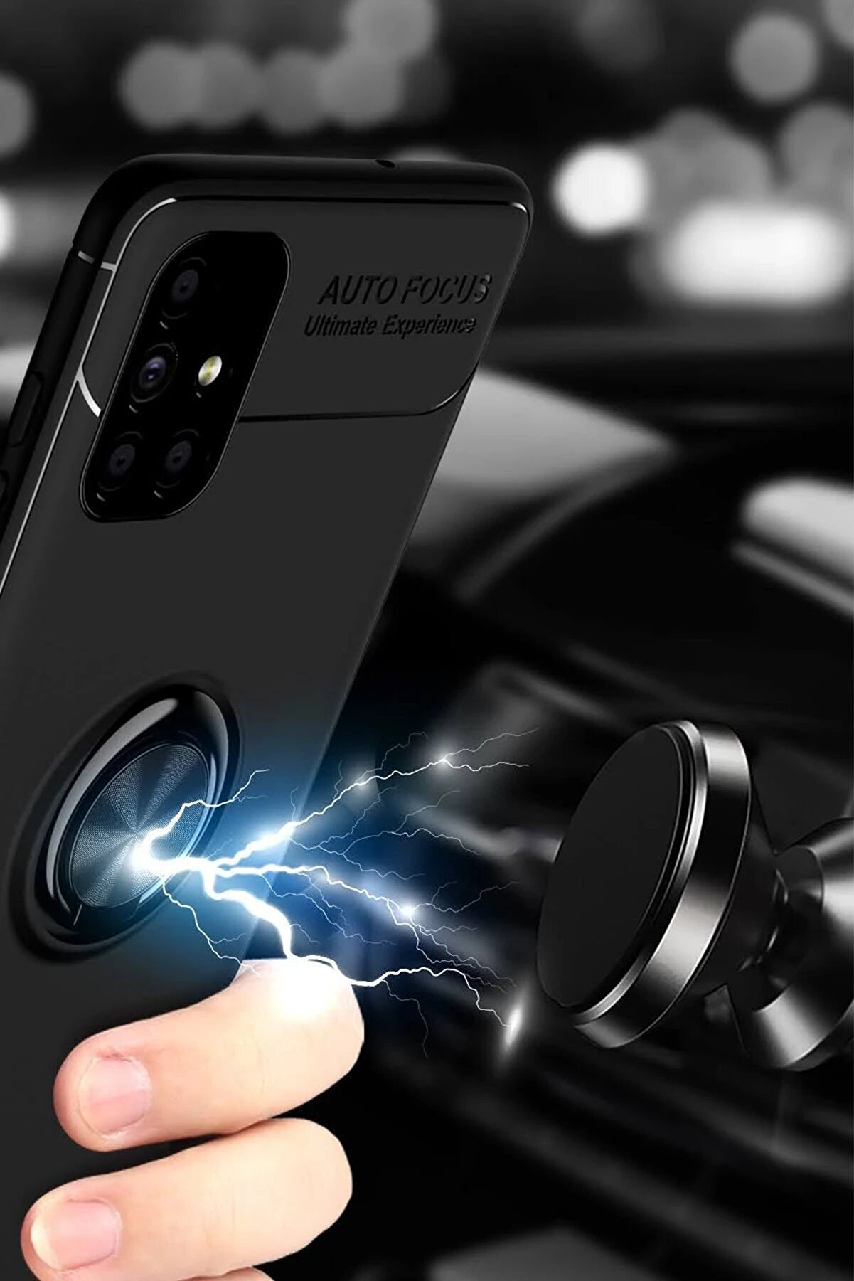 Samsung Galaxy M51 Kılıf Range Yüzüklü Si̇li̇kon - Kırmızı - Dropx7697-5767