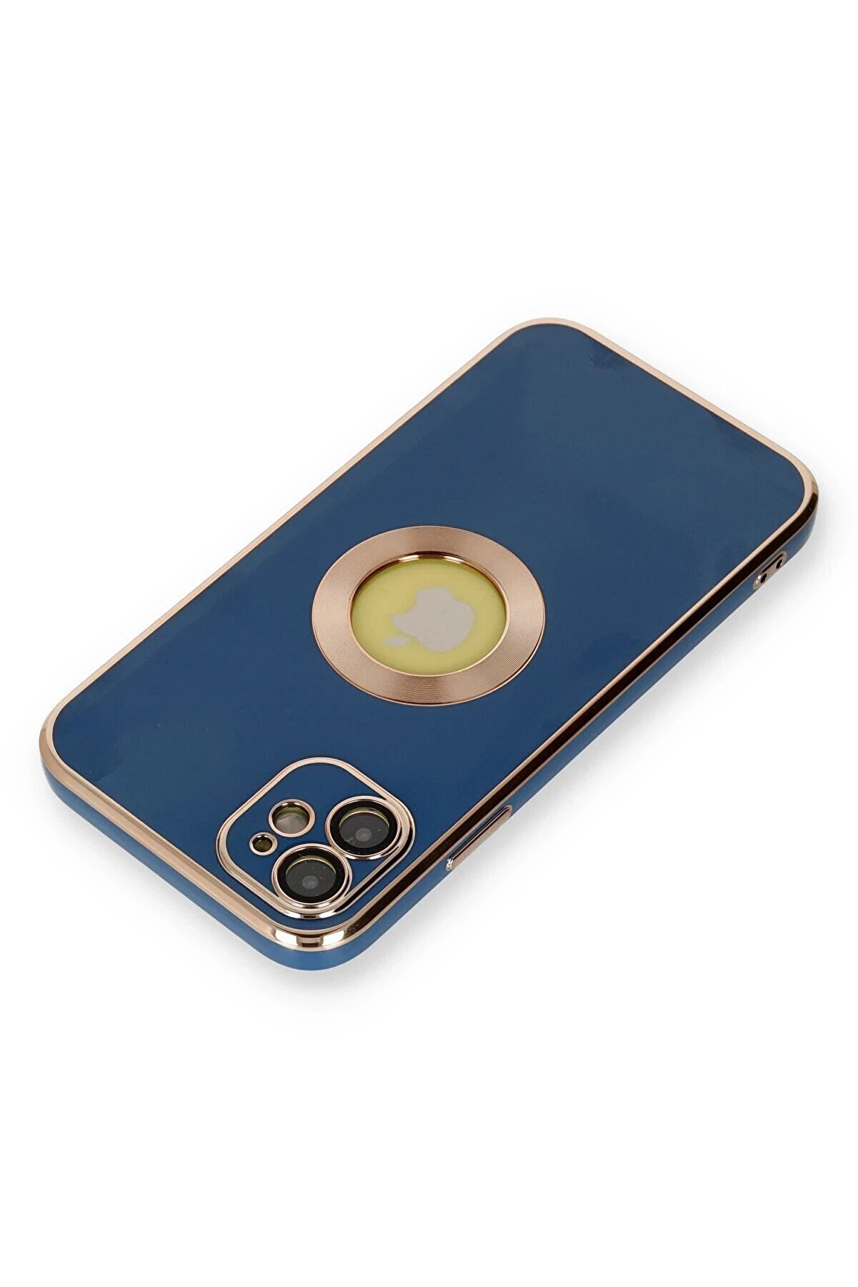 İphone 12 Kılıf Store Si̇li̇kon - Mavi̇ - Dropx4075-1606