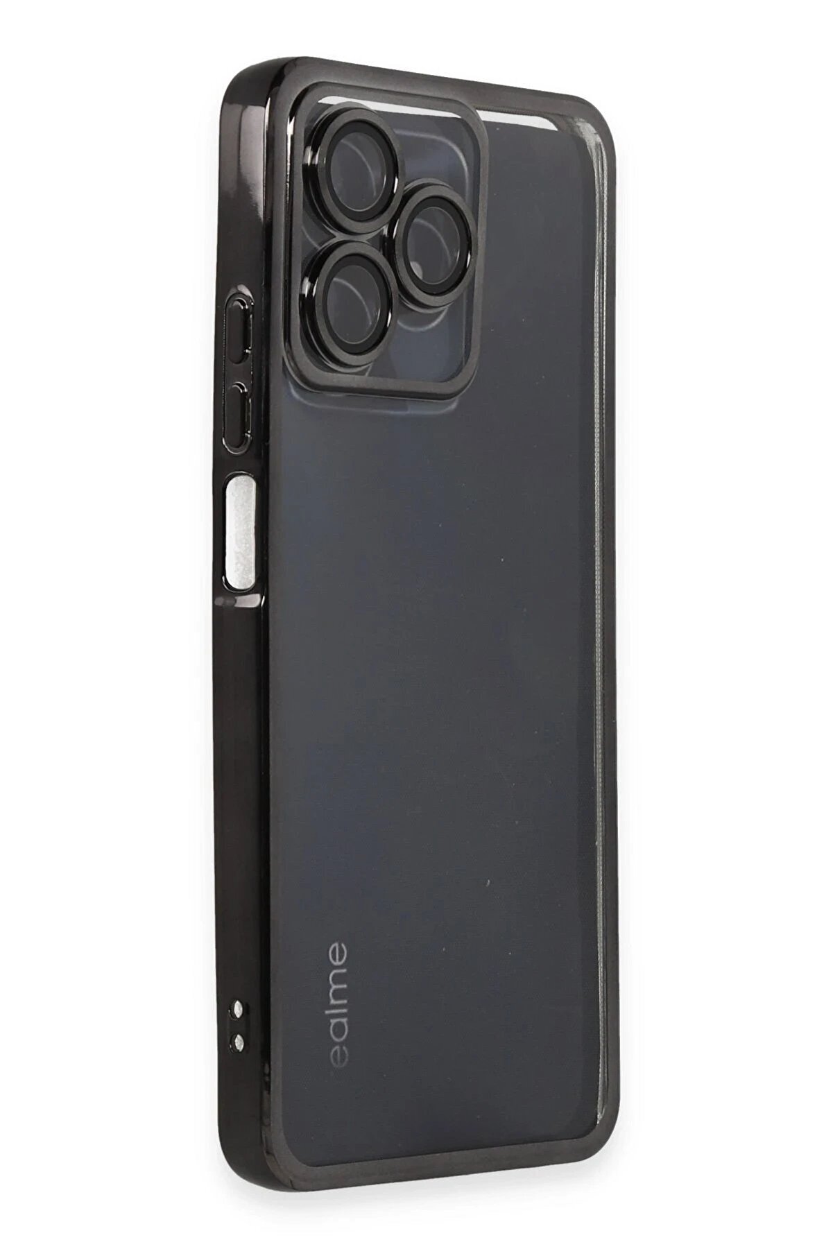 Realme C53 Kılıf Lensli̇ Si̇li̇kon - Si̇yah - Dropx8232-9976