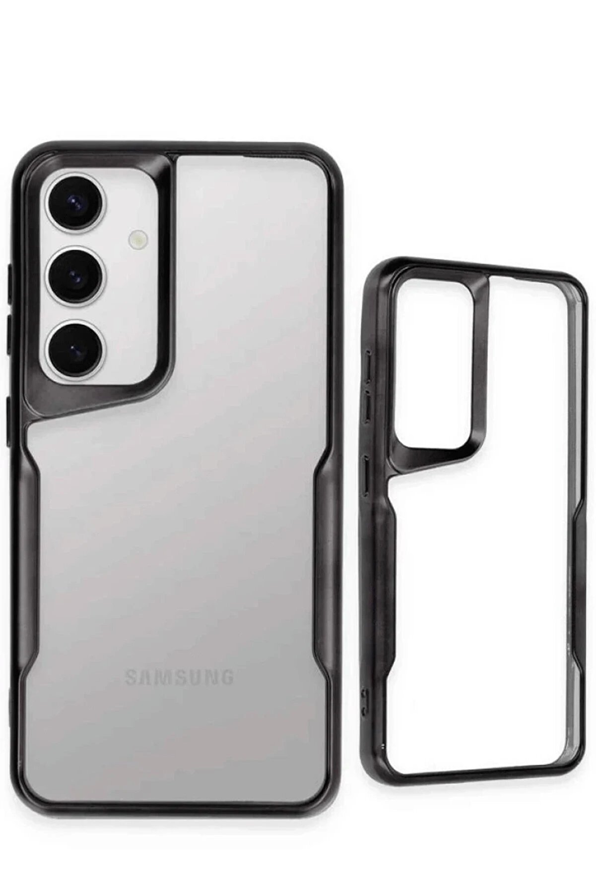 Samsung Galaxy S25 Kılıf Boyi̇ Si̇li̇kon Kapak - Si̇yah - Dropx4016-6824