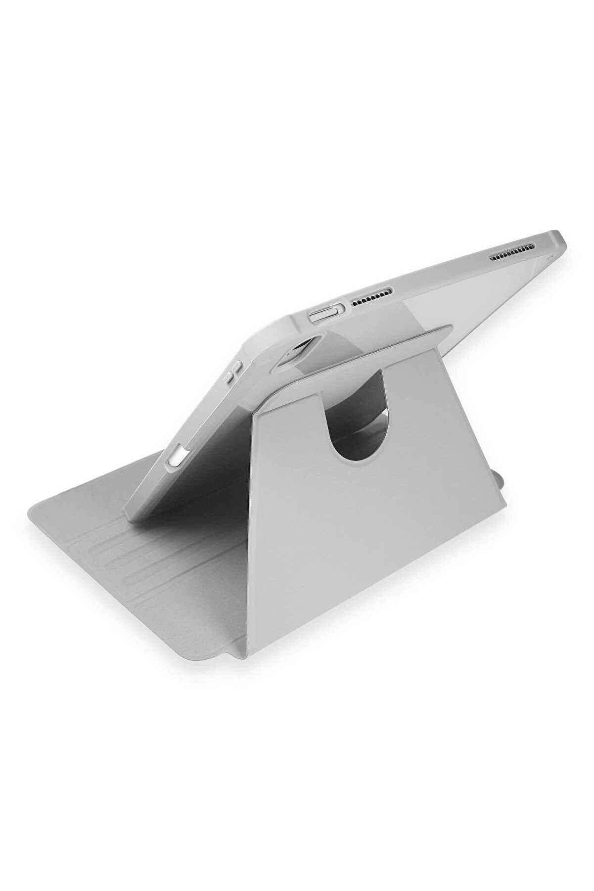 CepteToptan iPad 10.2 (7.nesil) Kılıf Starling 360 Kalemlikli Tablet Kılıf - Gri - DROPX8664-6555