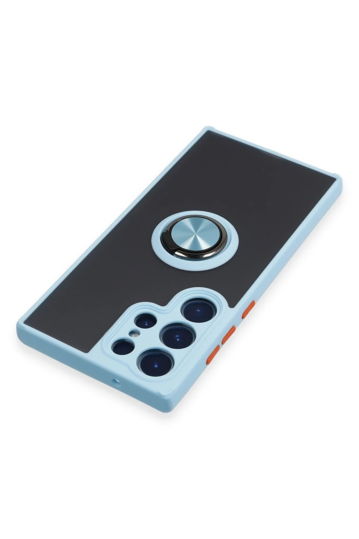 Samsung Galaxy S23 Ultra Kılıf Montreal Y&uuml;z&uuml;kl&uuml; Si̇li̇kon Kapak - Buz Mavi̇ - Dropx7626-3637