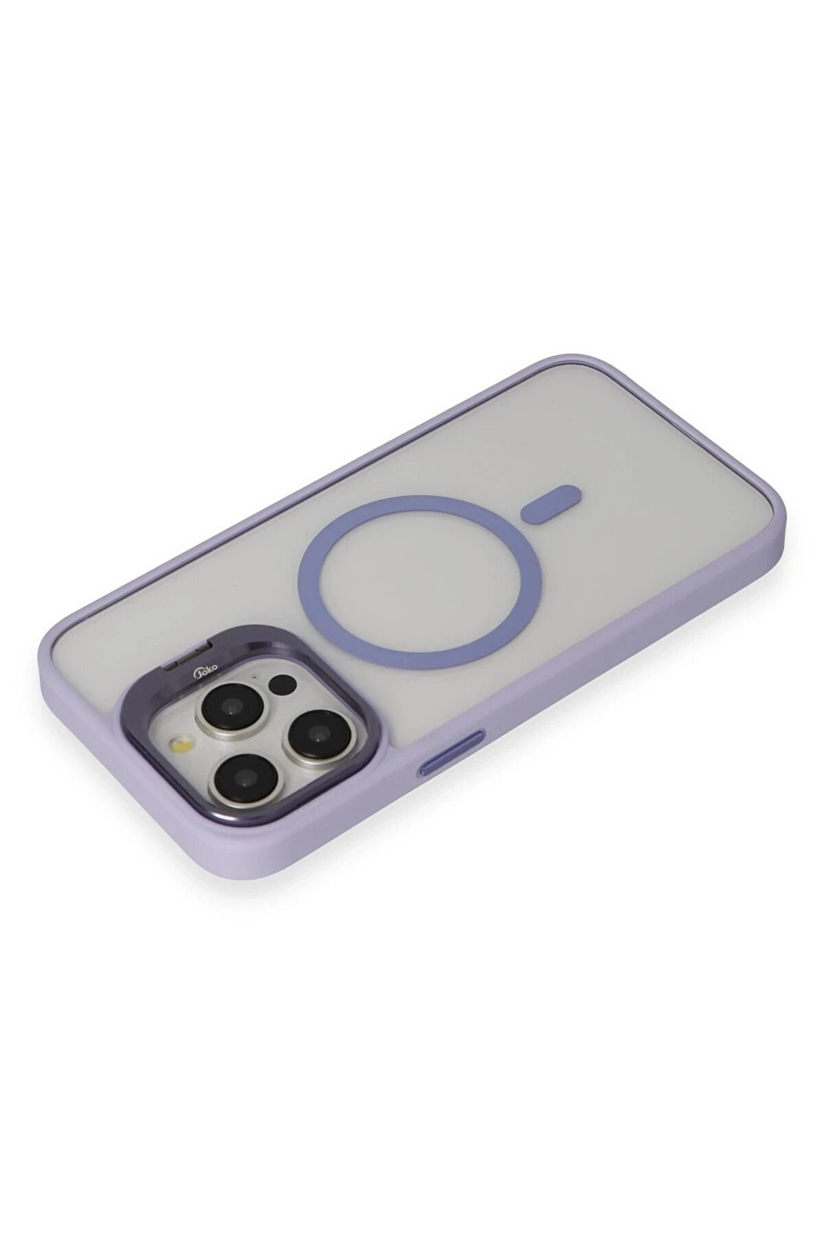 İphone 14 Pro Kılıf Roblox Lens Magsafe Standlı Kapak - Li̇la - Dropx3707-7238