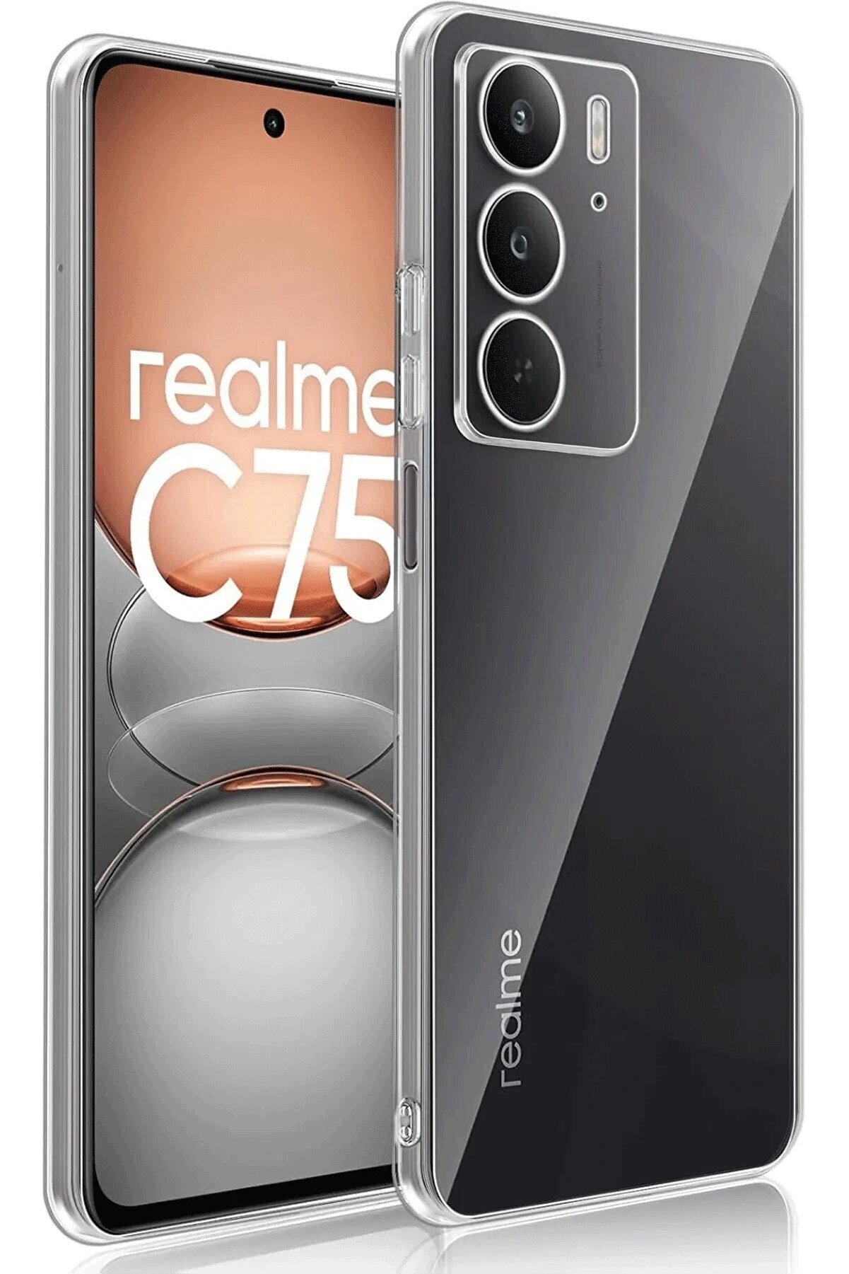 Realme C75 Kılıf Lüx Şeffaf Si̇li̇kon - Dropx3731-2927