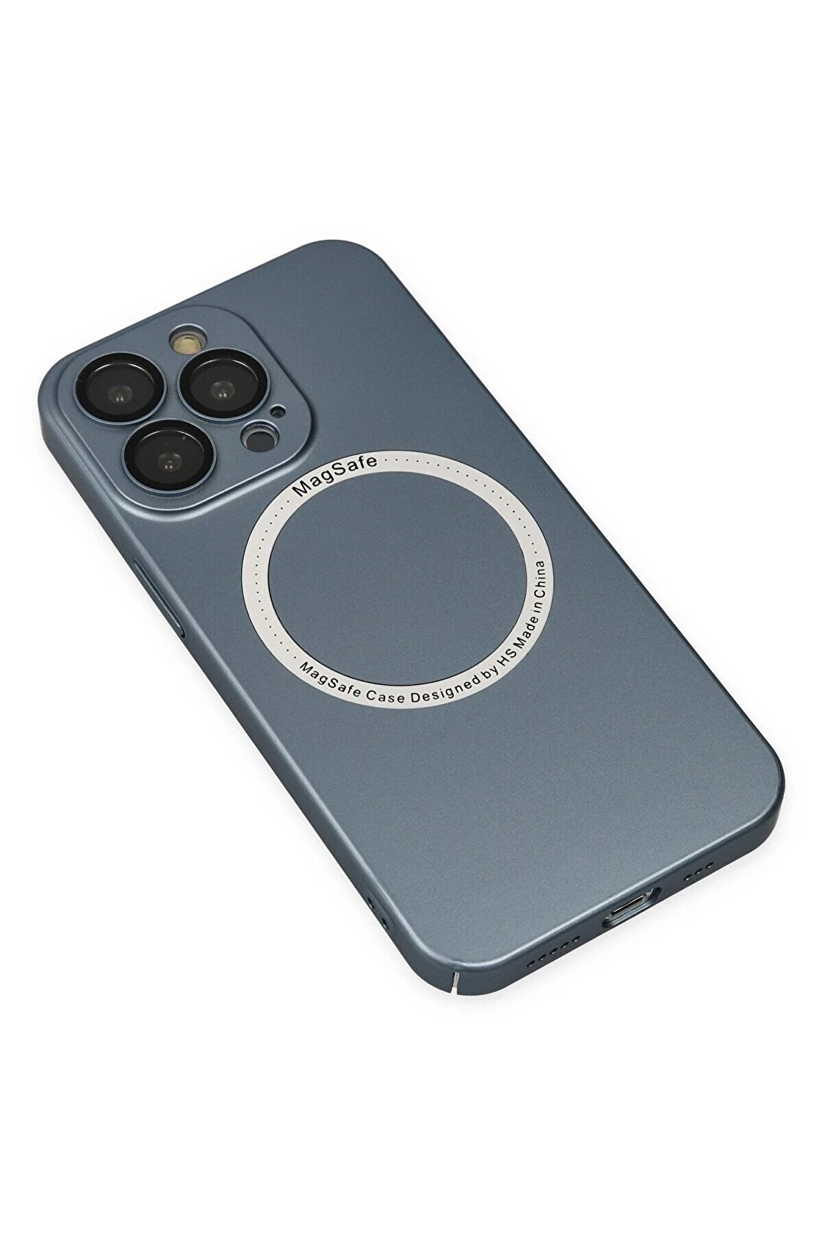 İphone 13 Pro Kılıf Jack Magneti̇csafe Lens Si̇li̇kon - Si̇erra Blue - Dropx1219-3777