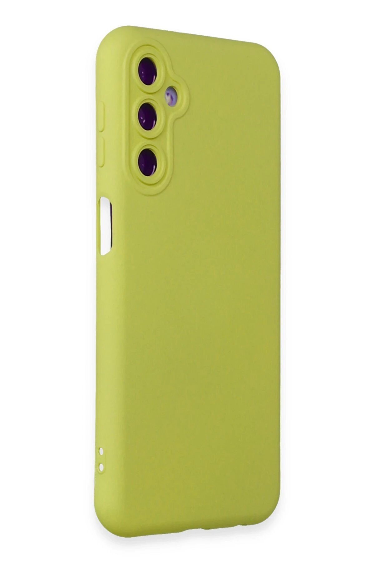 Samsung Galaxy M34 5G Kılıf Nano İçi̇ Kadi̇fe Si̇li̇kon - Sarı - Dropx3994-8441