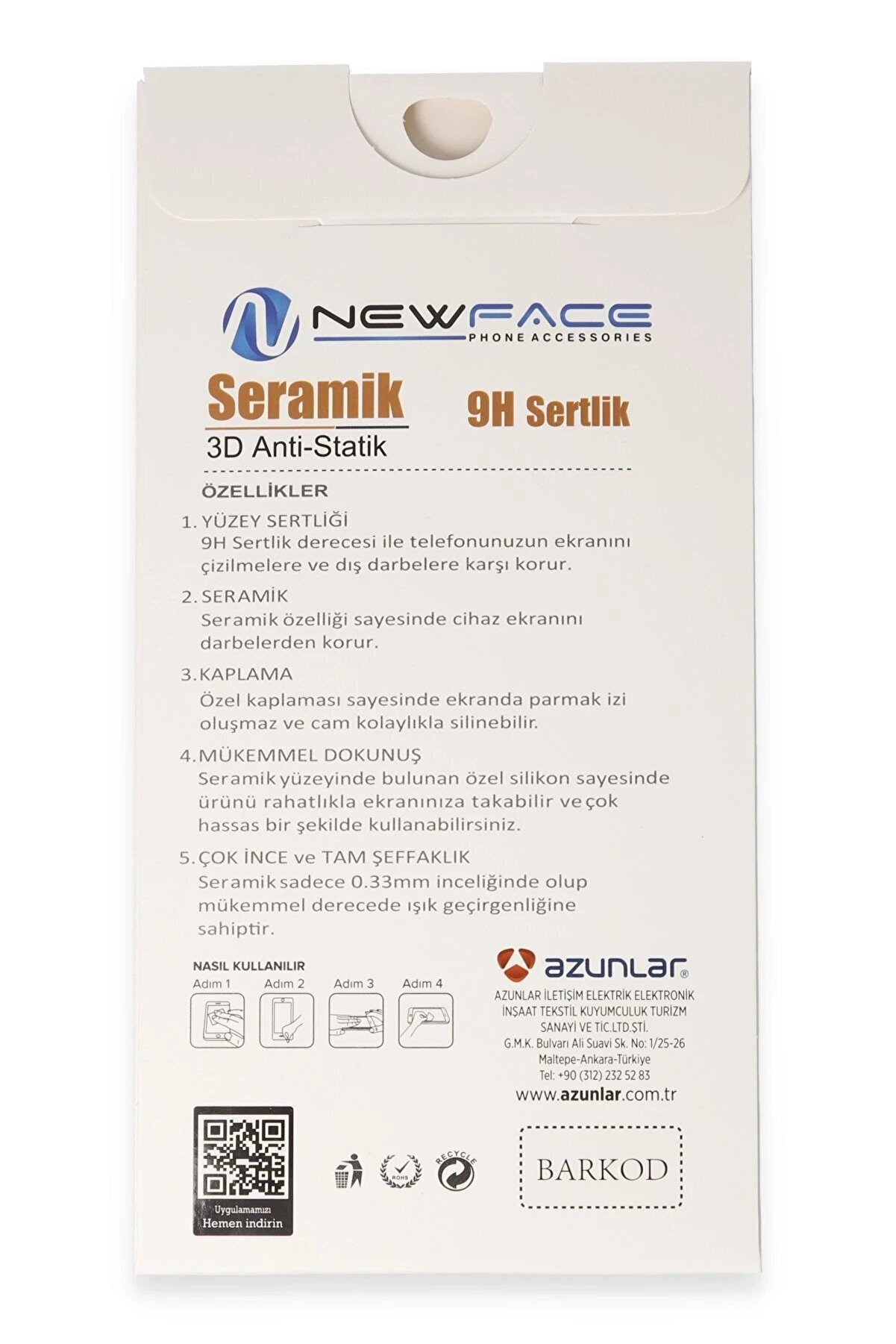Samsung Galaxy A14 4G 3D Anti̇stati̇k Mat Serami̇k Nano Ekran Koruyucu - Dropx8221-8818