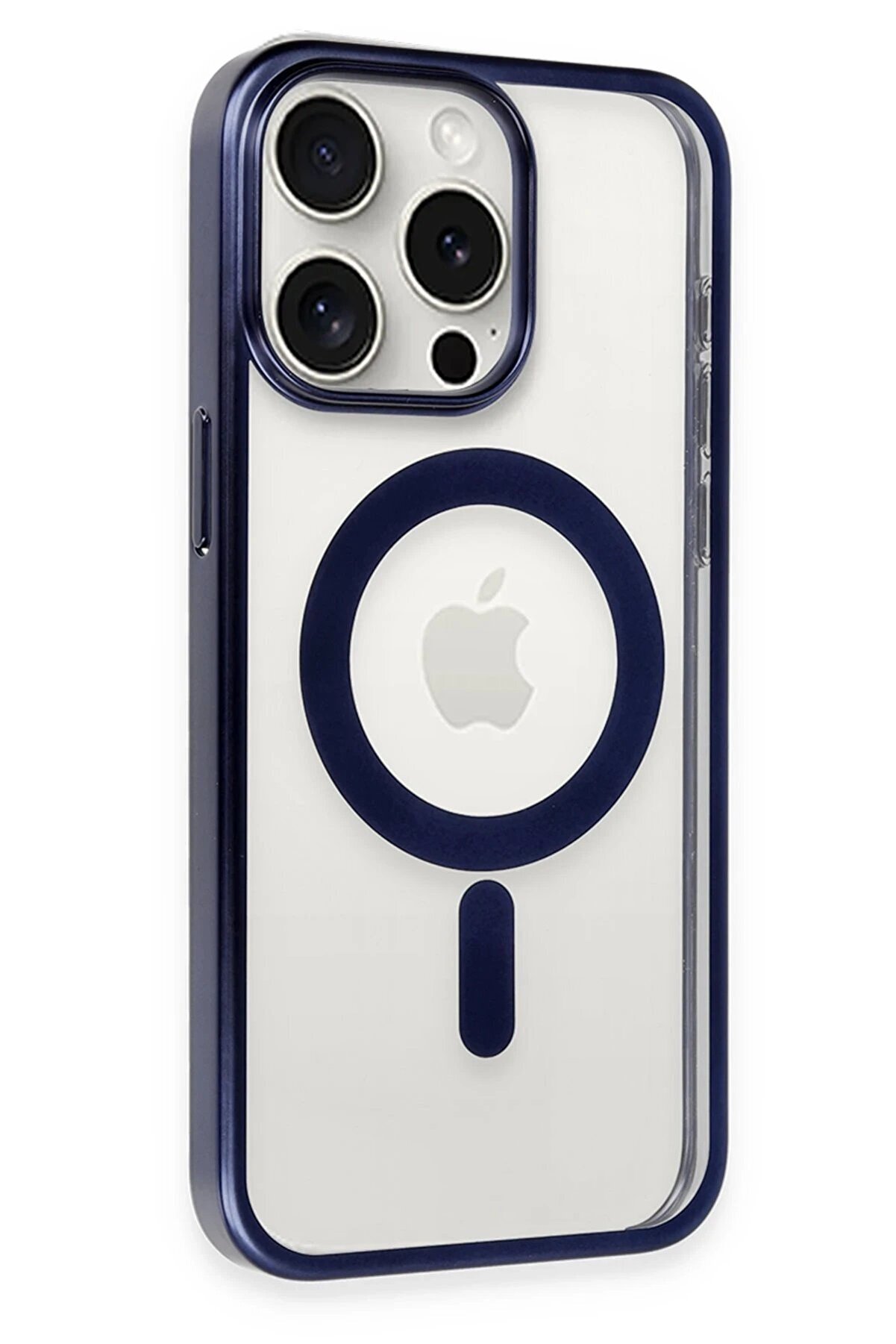 İphone 15 Pro Max Kılıf Erozi̇ Magsafe Kapak - Laci̇vert - Dropx1761-8748