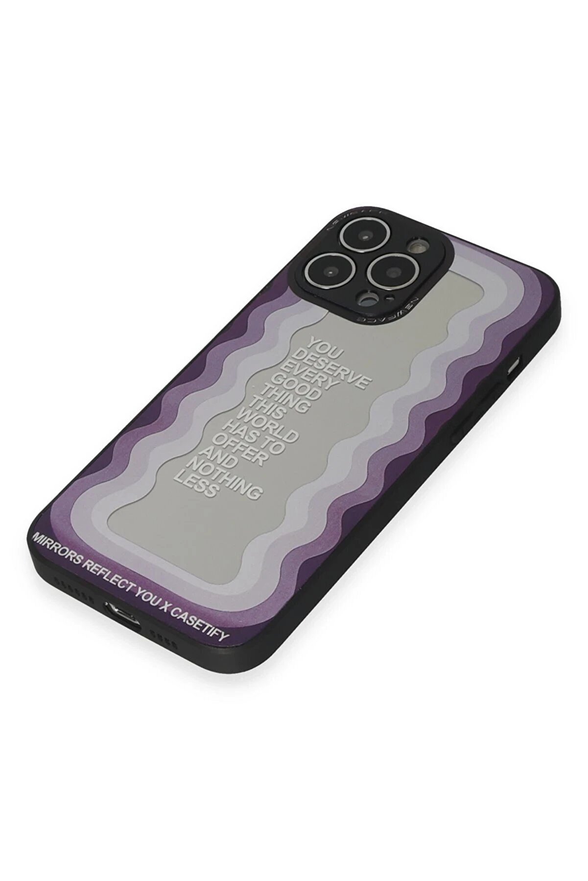 İphone 13 Pro Max Kılıf Mi̇rror Desenli̇ Kapak - Mi̇rror - 5 - Dropx3339-5813