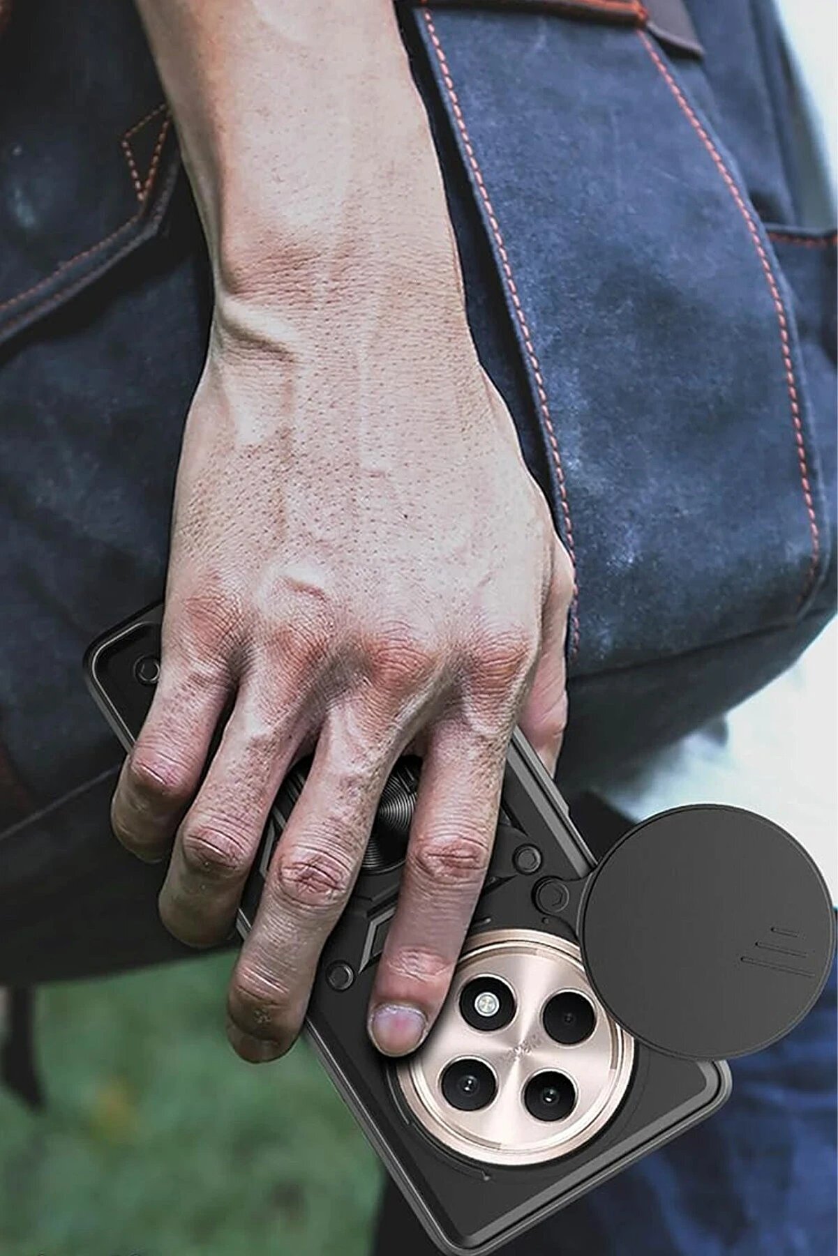 Xi̇aomi̇ Redmi̇ 14C Kılıf Pars Lens Y&uuml;z&uuml;kl&uuml; Si̇li̇kon - Kırmızı - Dropx8721-9190