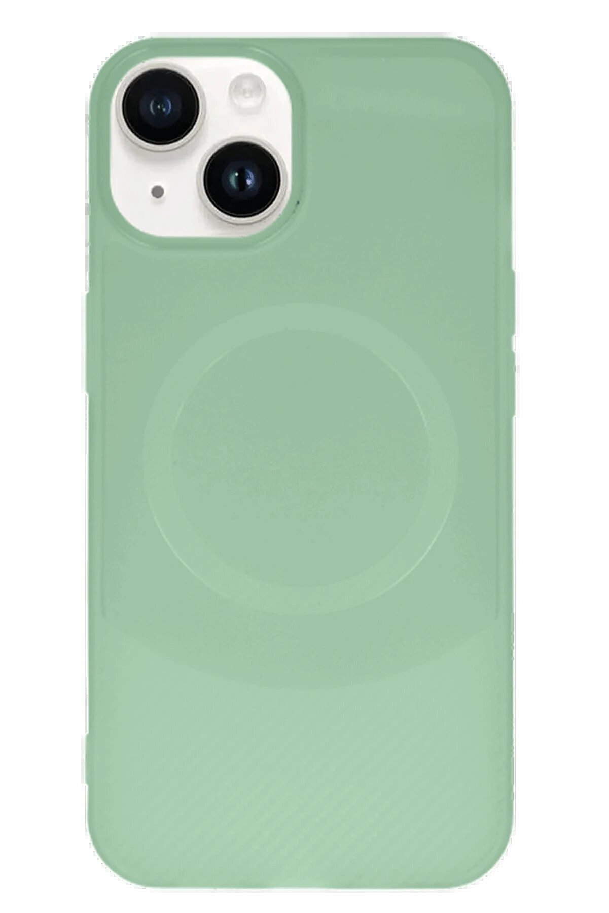 İphone 14 Kılıf Maya Karbon Kapak - Su Yeşi̇li̇ - Dropx2883-2633