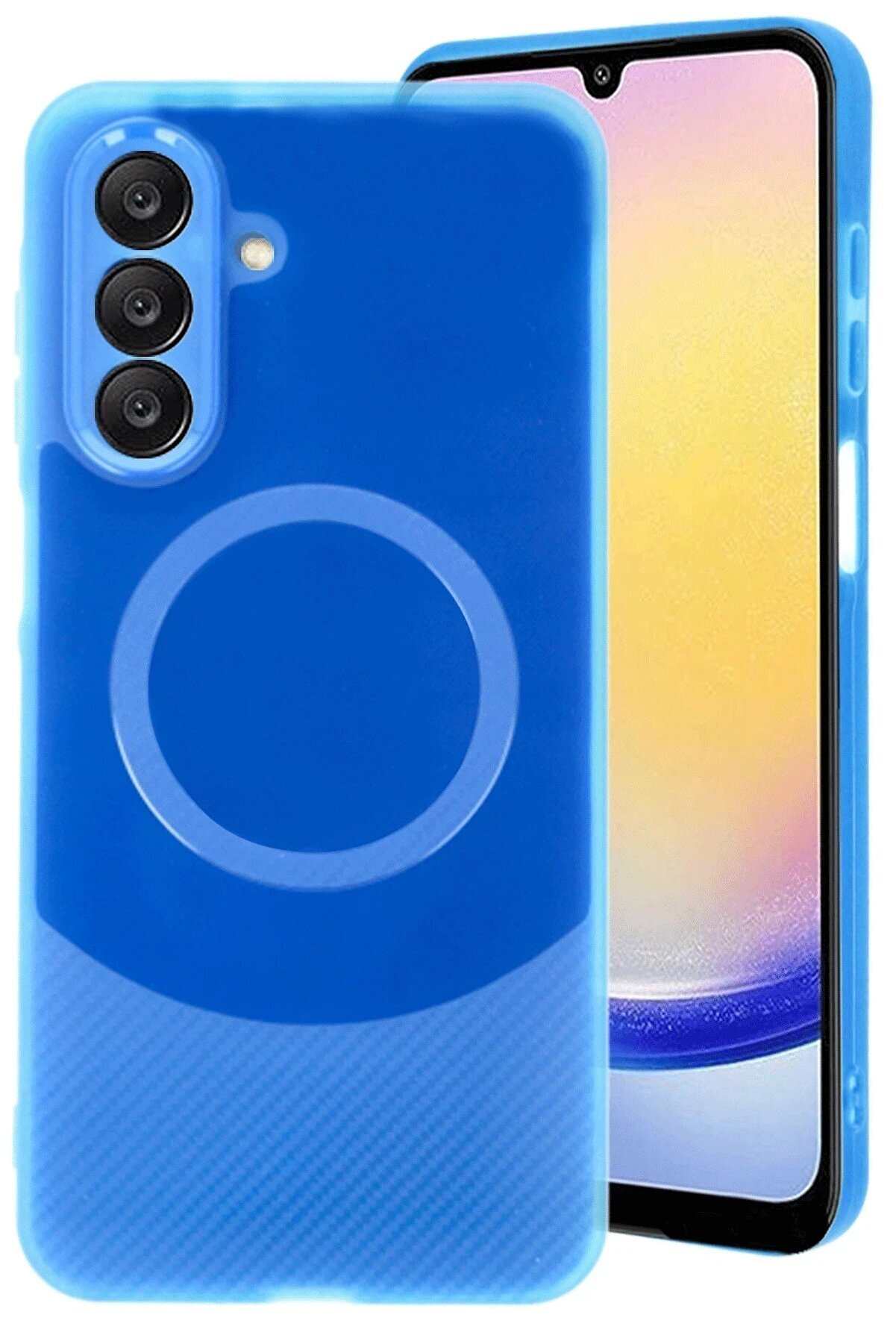 Samsung A36 Kılıf Maya Karbon Kapak - Laci̇vert - Dropx3563-9776