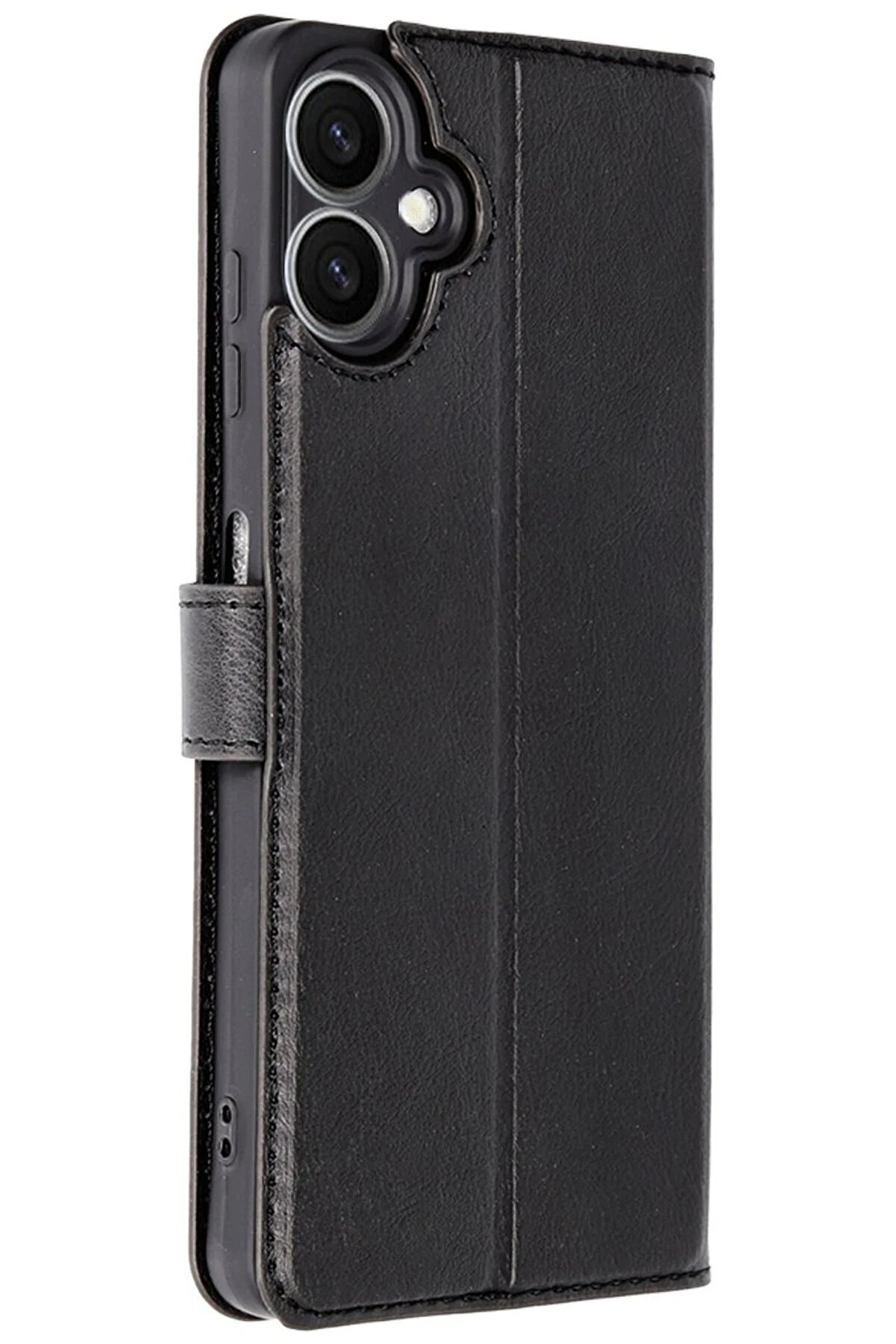 CepteToptan Samsung Galaxy A06 Kılıf Trend S Plus Kapaklı Kılıf - Siyah - DROPX2113-3690