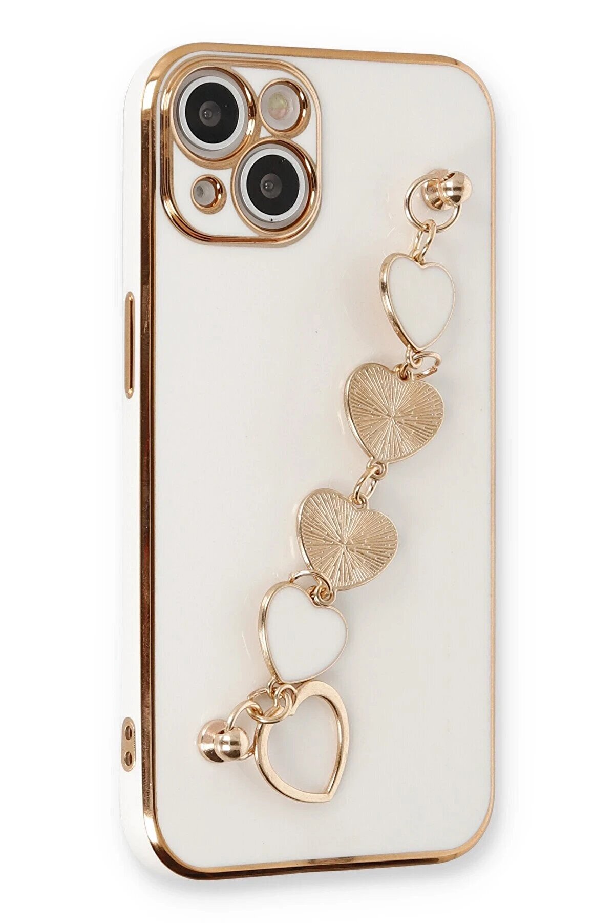 CepteToptan iPhone 14 Plus Kılıf Esila Silikon - Beyaz - DROPX5560-6239