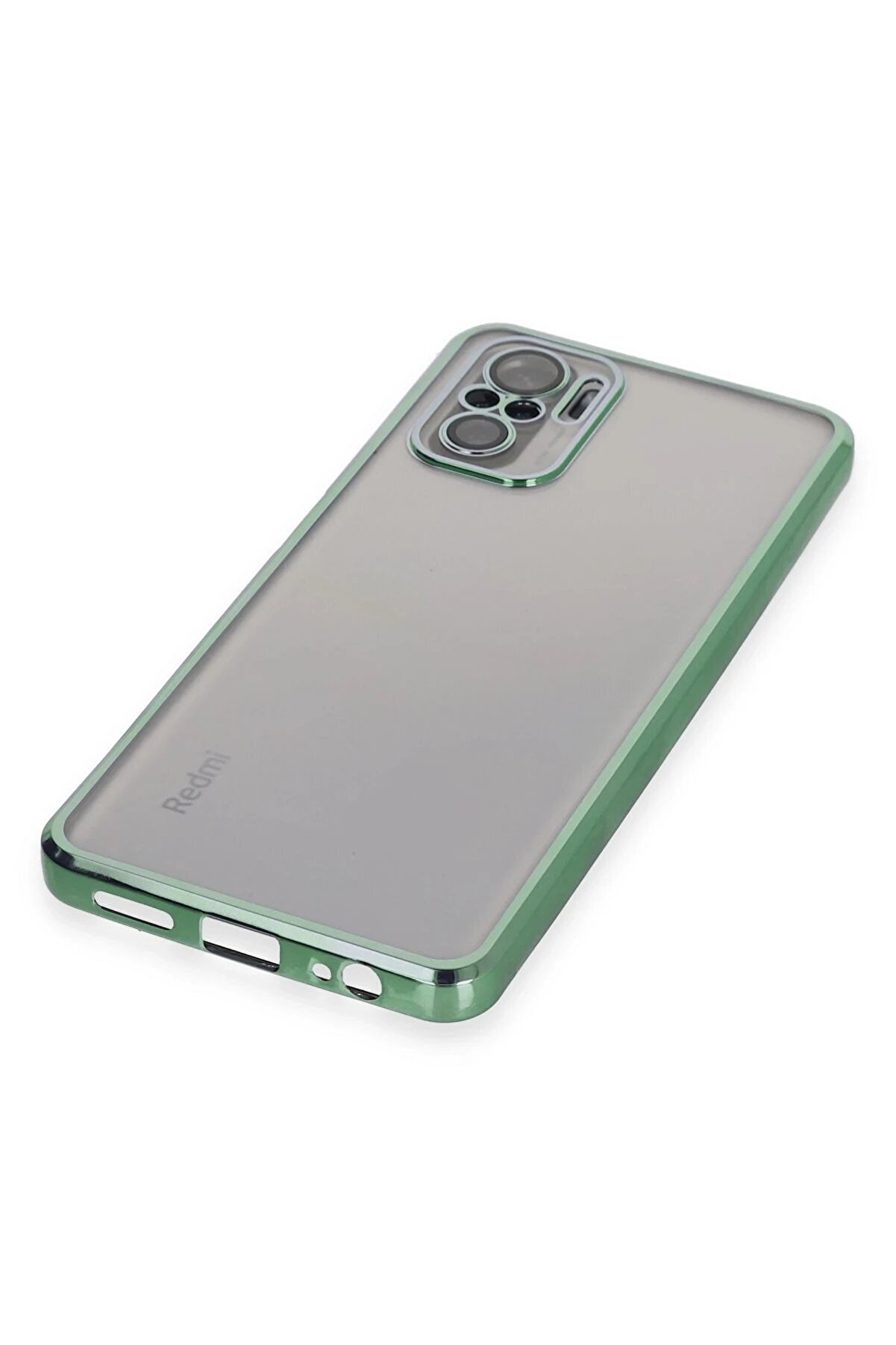 Xi̇aomi̇ Redmi̇ Note 10 Kılıf Lensli̇ Si̇li̇kon - Yeşi̇l - Dropx9809-8317