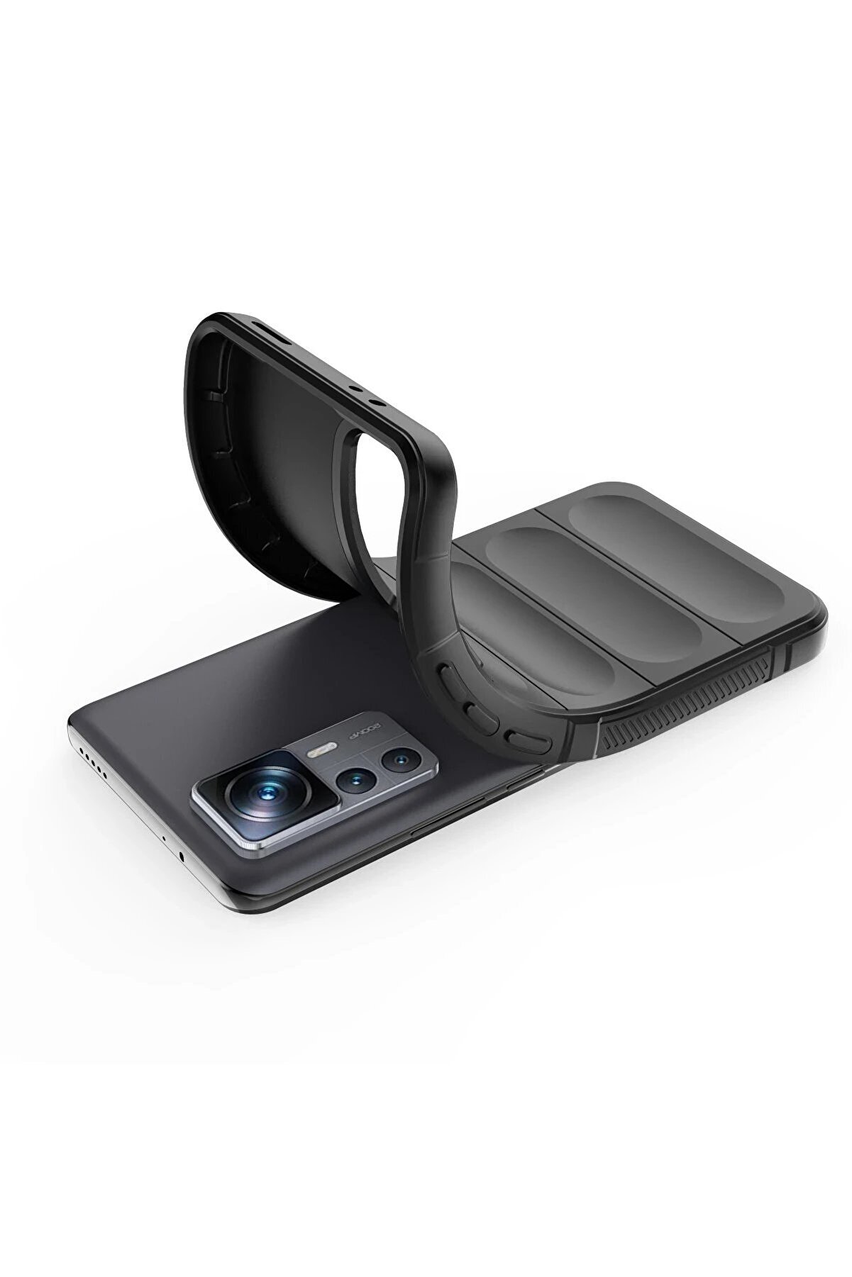 Xi̇aomi̇ Mi̇ 12T Pro Kılıf Opti̇mum Si̇li̇kon - Si̇yah - Dropx8452-3600