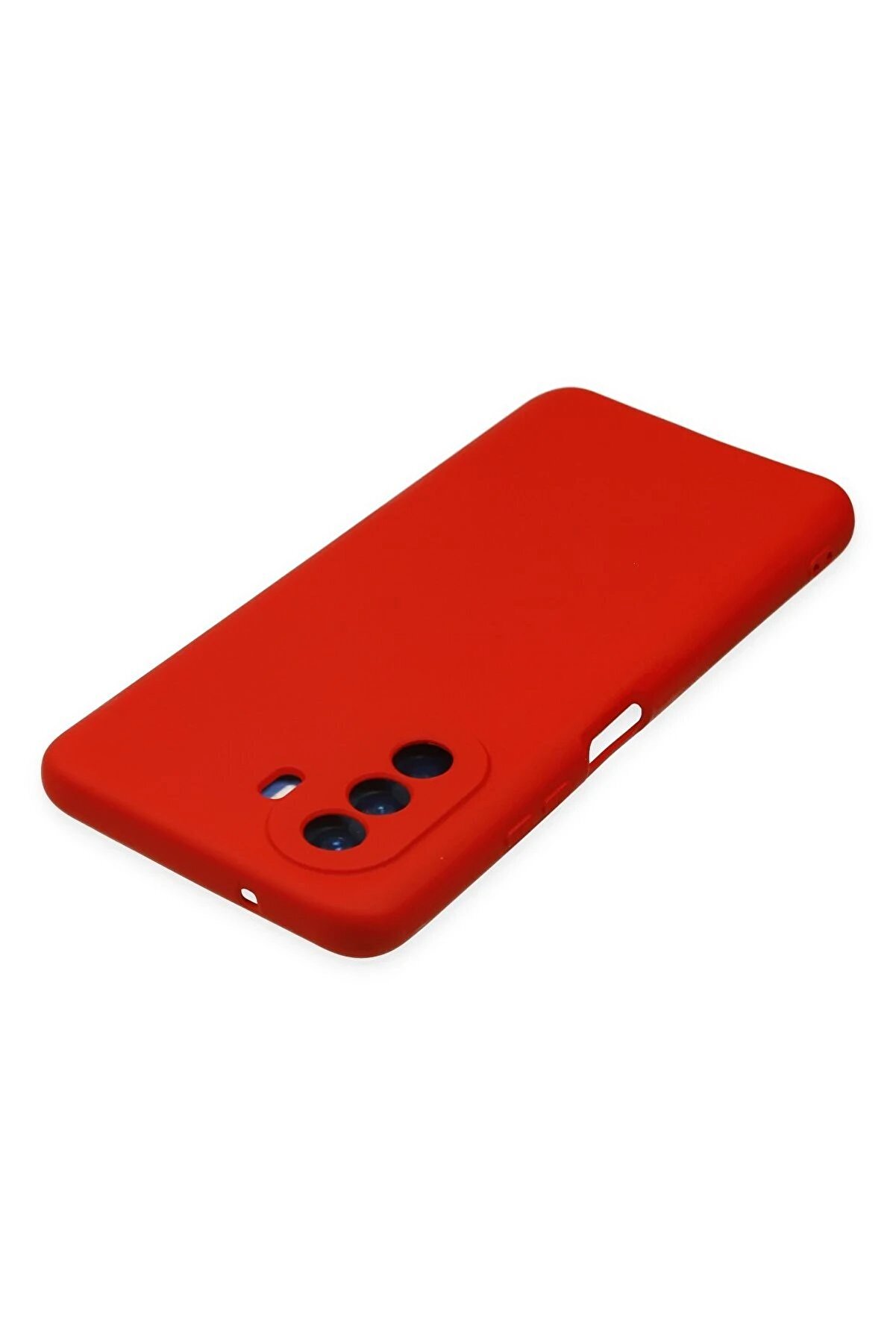 Huawei̇ Nova Y70 Kılıf Nano İ&ccedil;i̇ Kadi̇fe Si̇li̇kon - Kırmızı - Dropx4000-6215