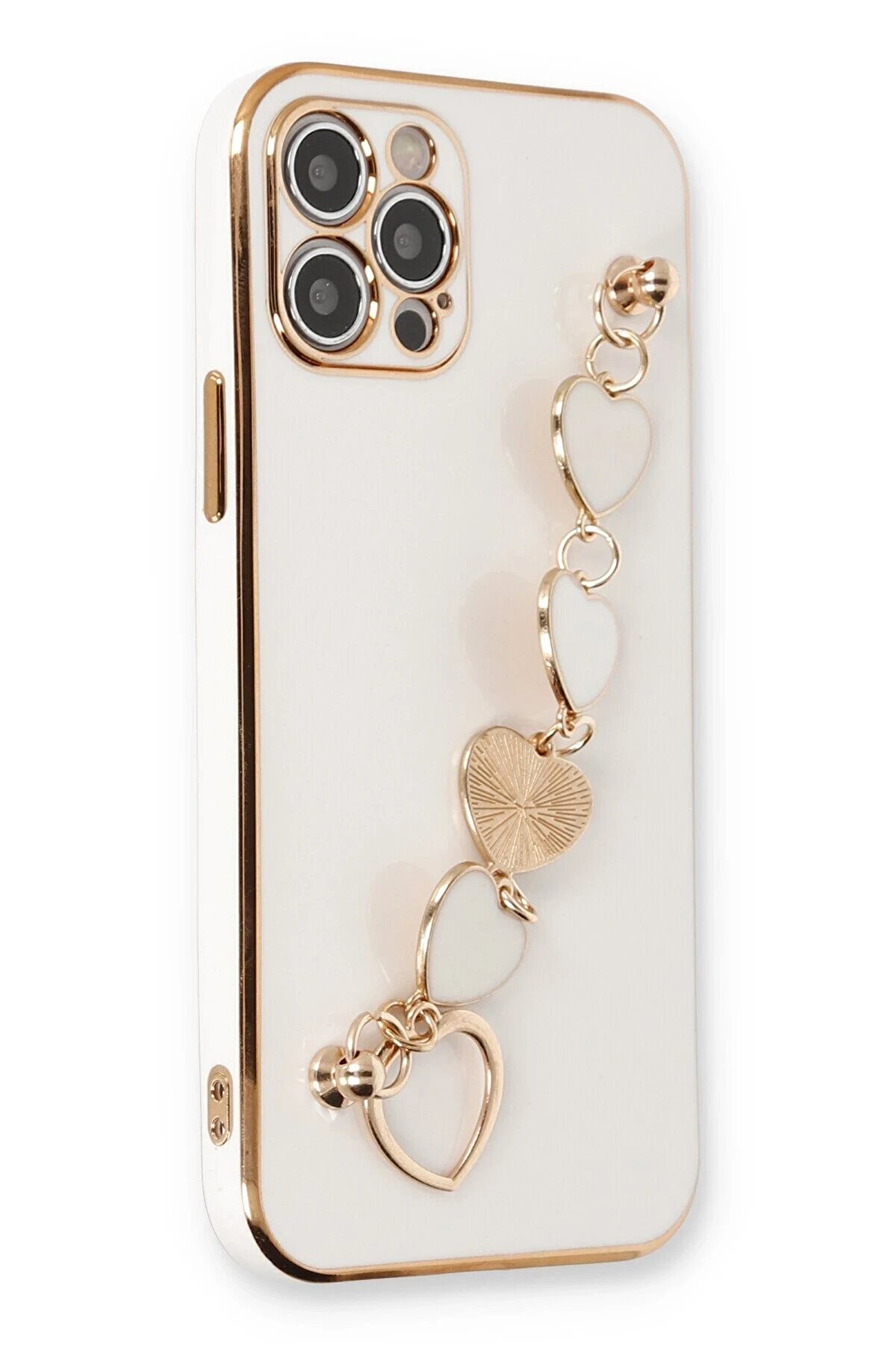 CepteToptan iPhone 12 Pro Kılıf Esila Silikon - Beyaz - DROPX1432-1562