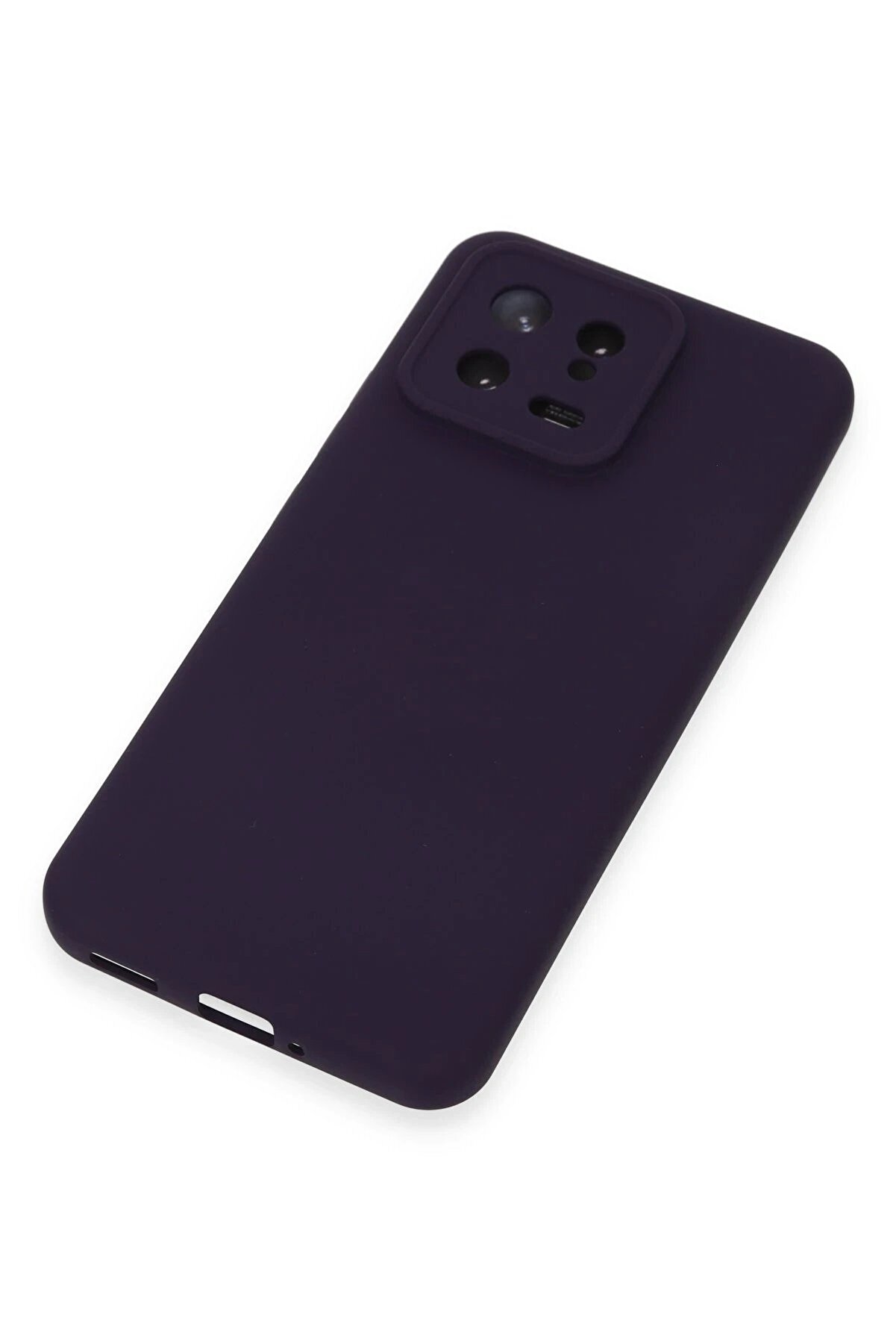 Xi̇aomi̇ Mi̇ 13 Kılıf Nano İçi̇ Kadi̇fe Si̇li̇kon - Mor - Dropx3284-1420