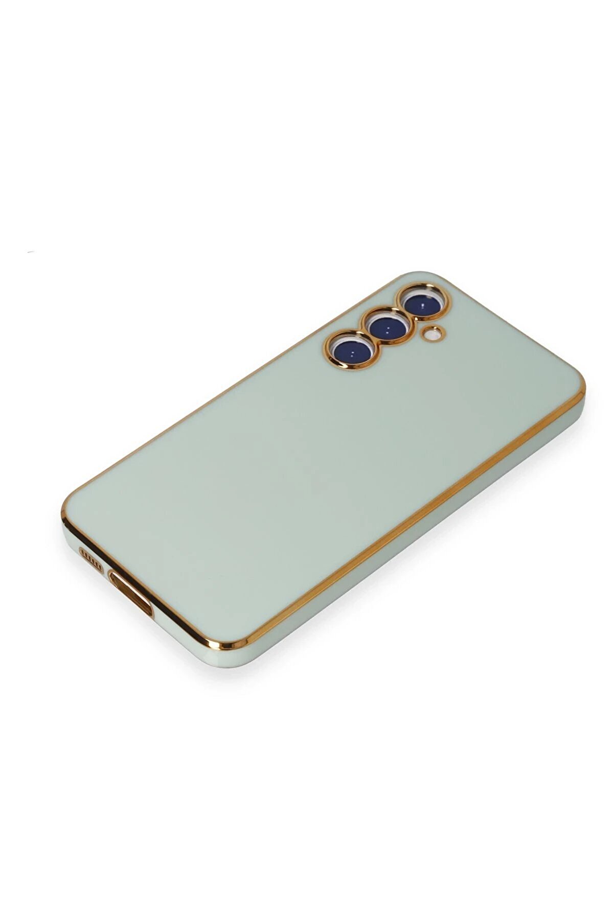 Samsung Galaxy S23 Fe Kılıf Volet Si̇li̇kon - A&ccedil;ık Yeşi̇l - Dropx1733-5675