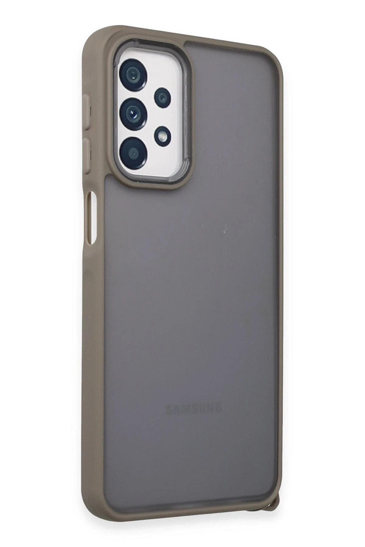 CepteToptan Samsung Galaxy A23 4G Kılıf Elegant Kapak - Titan Gri - DROPX3475-5426