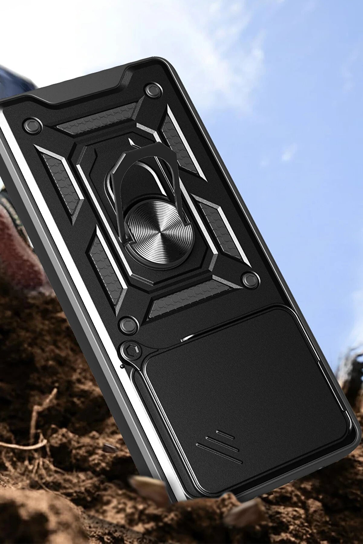 Xi̇aomi̇ Mi̇ 15 Pro Kılıf Pars Lens Yüzüklü Si̇li̇kon - Yeşi̇l - Dropx6387-2574