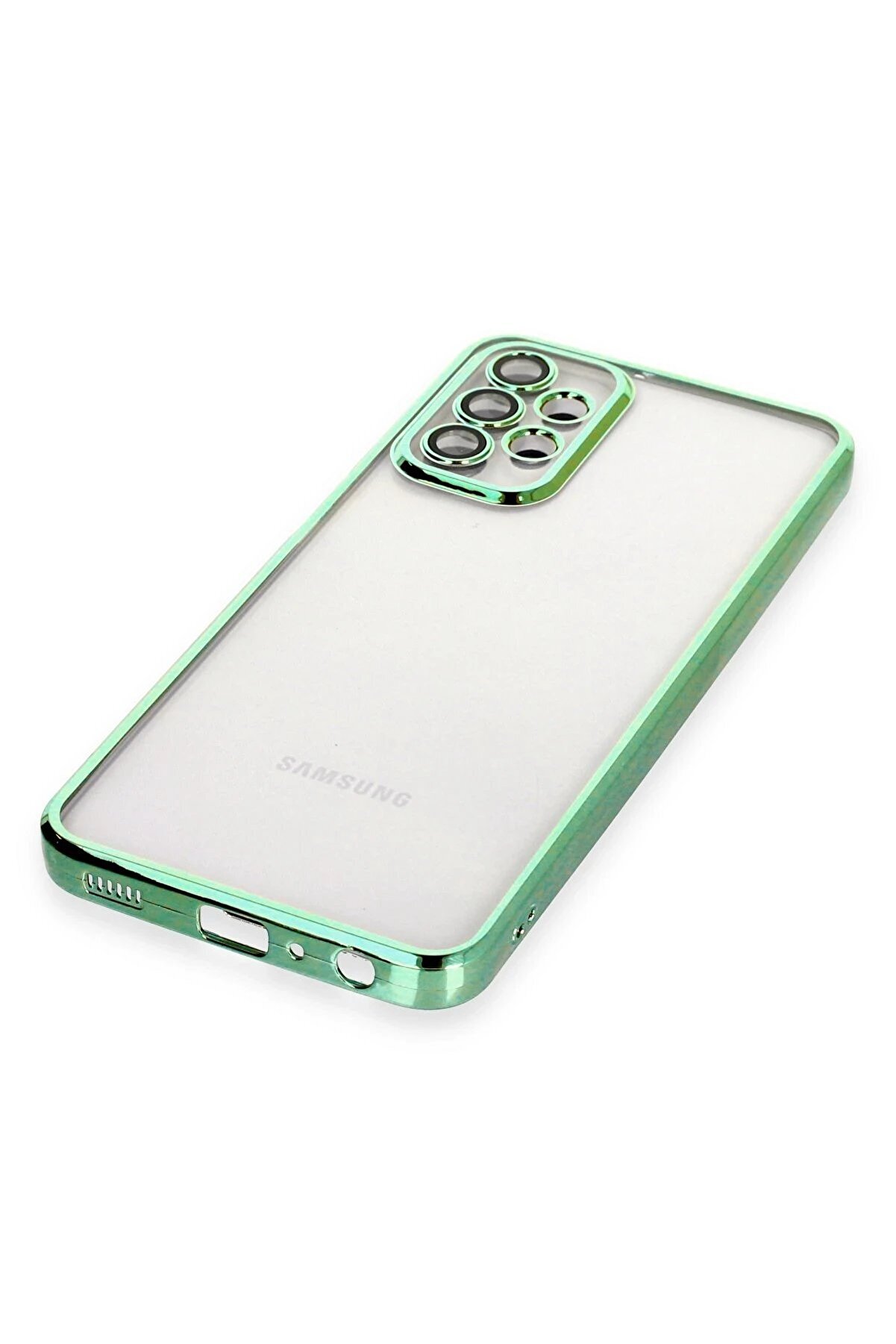 Samsung Galaxy A23 4G Kılıf Lensli̇ Si̇li̇kon - Yeşi̇l - Dropx4990-3836