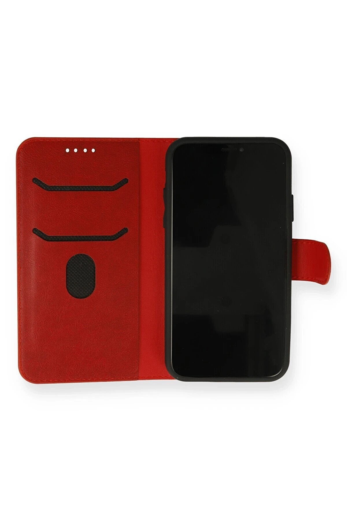 İphone 13 Mi̇ni̇ Kılıf Trend S Plus Kapaklı Kılıf - Kırmızı - Dropx4563-9258