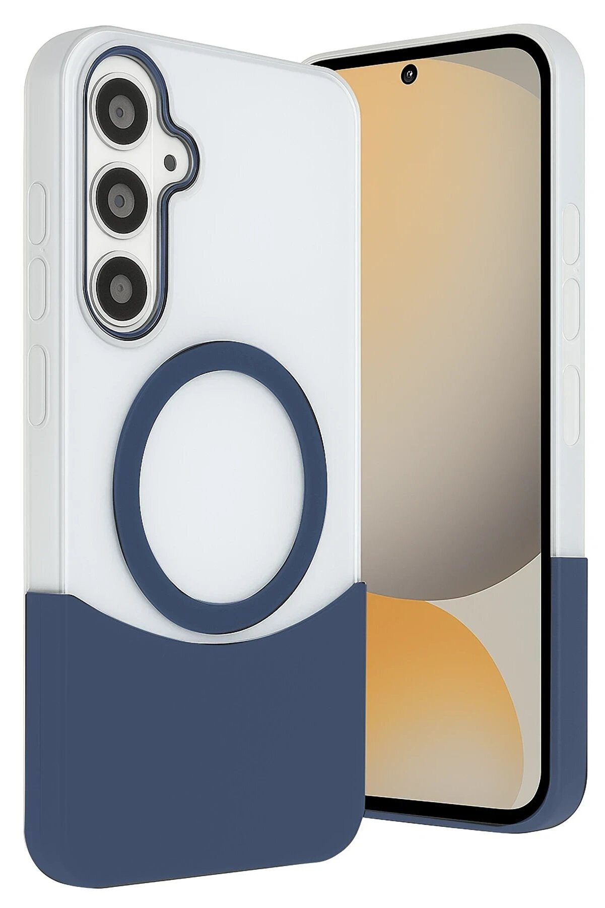 Samsung Galaxy S24 Fe Velar Magsafe Kapak - Laci̇vert - Dropx5162-9009