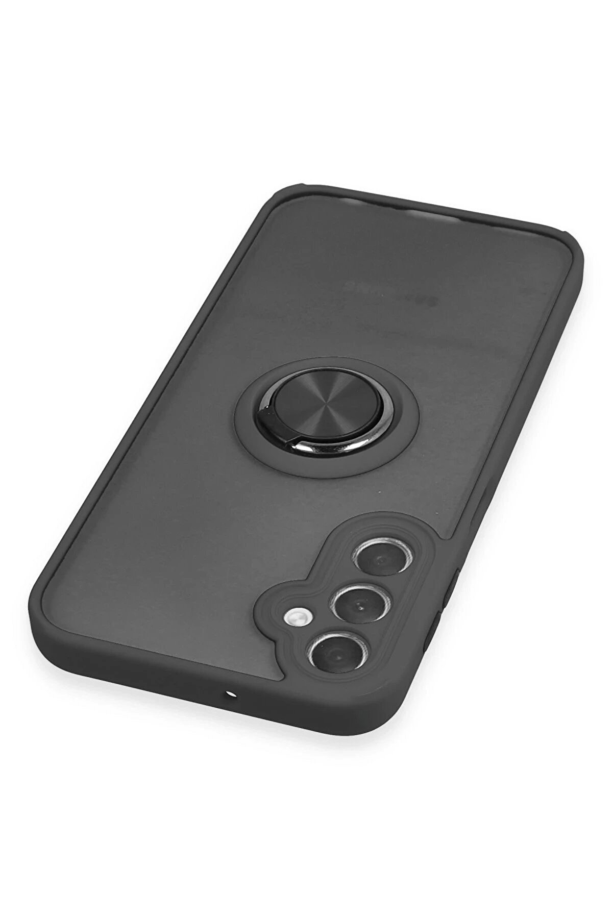 Samsung Galaxy A24 4G Kılıf Montreal Y&uuml;z&uuml;kl&uuml; Si̇li̇kon Kapak - Si̇yah - Dropx7255-6700