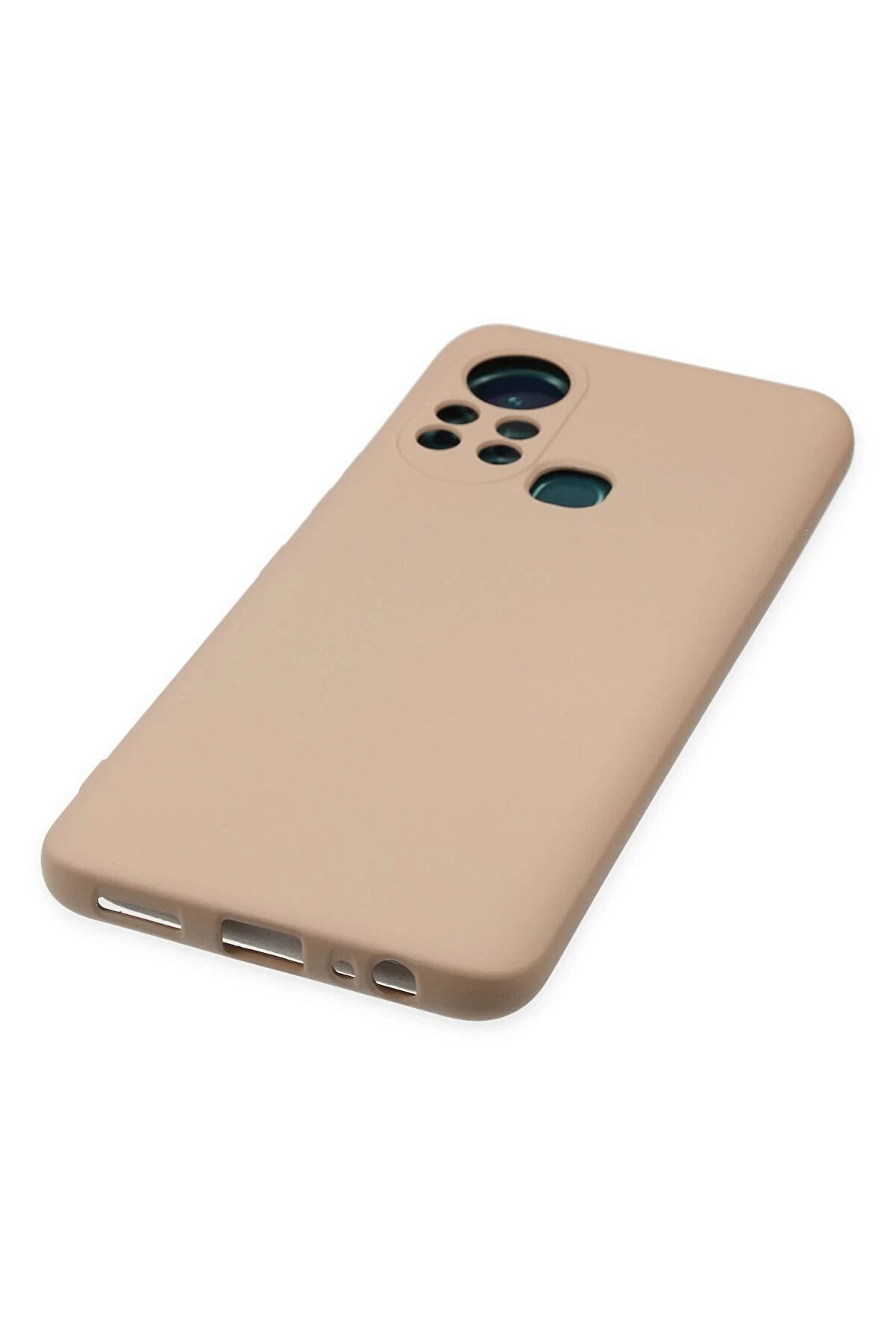 İnfi̇ni̇x Hot 11S Kılıf Nano İçi̇ Kadi̇fe Si̇li̇kon - Pudra - Neo5982-8359