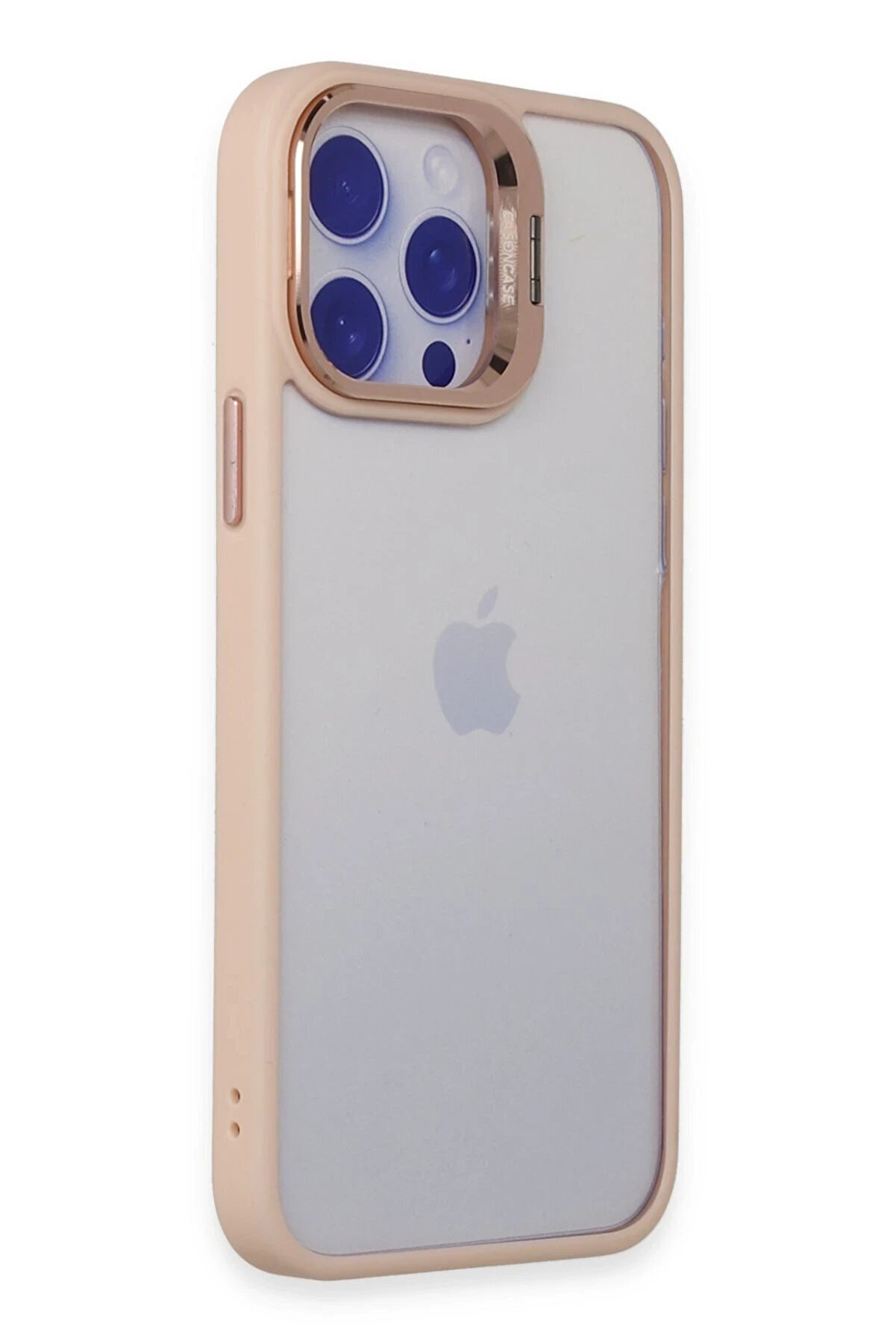 İphone 14 Pro Kılıf Roblox Lens Standlı Kapak - Pudra - Dropx1306-9696