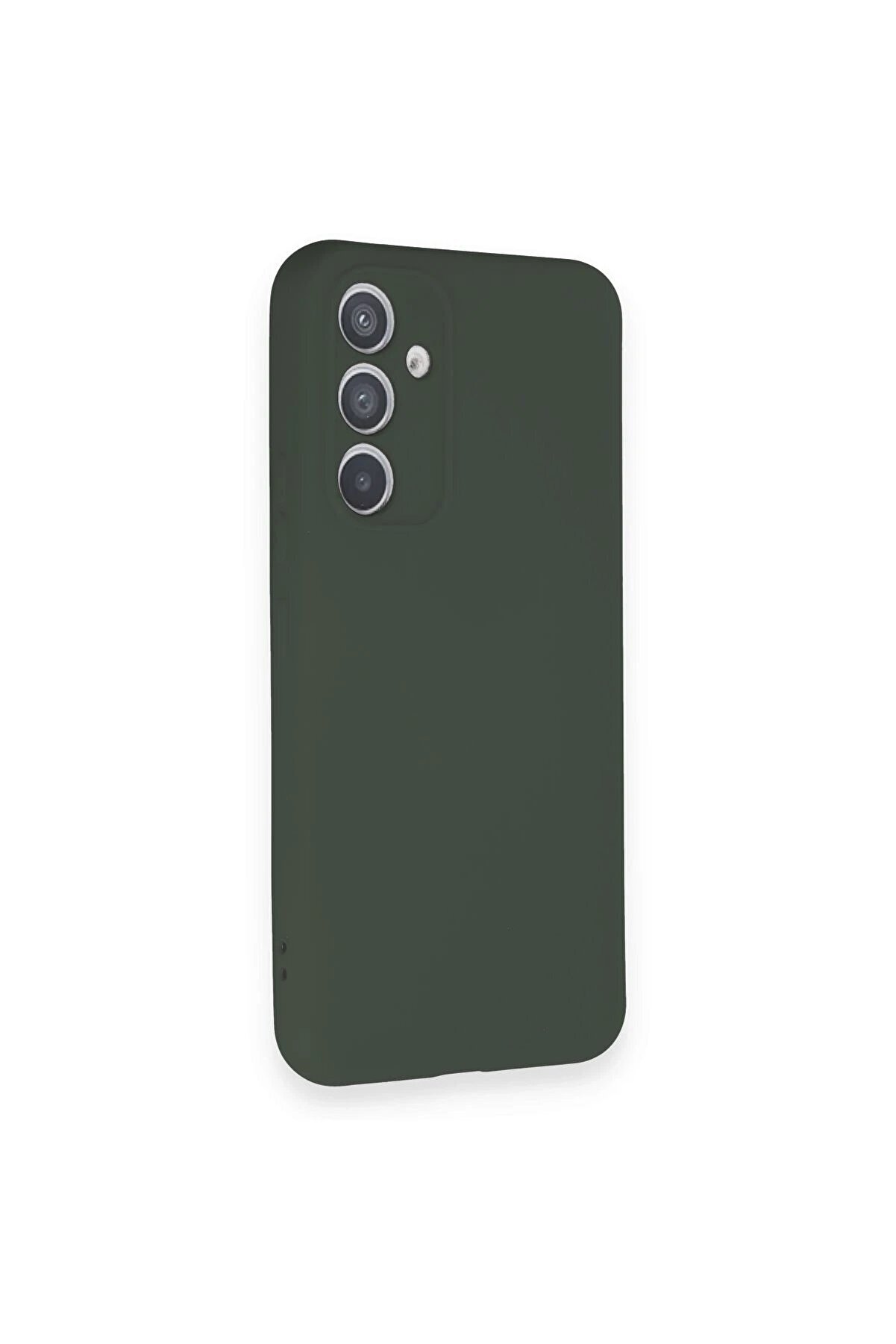 Samsung Galaxy A34 5G Kılıf Nano İçi̇ Kadi̇fe Si̇li̇kon - Koyu Yeşi̇l - Dropx9706-7259