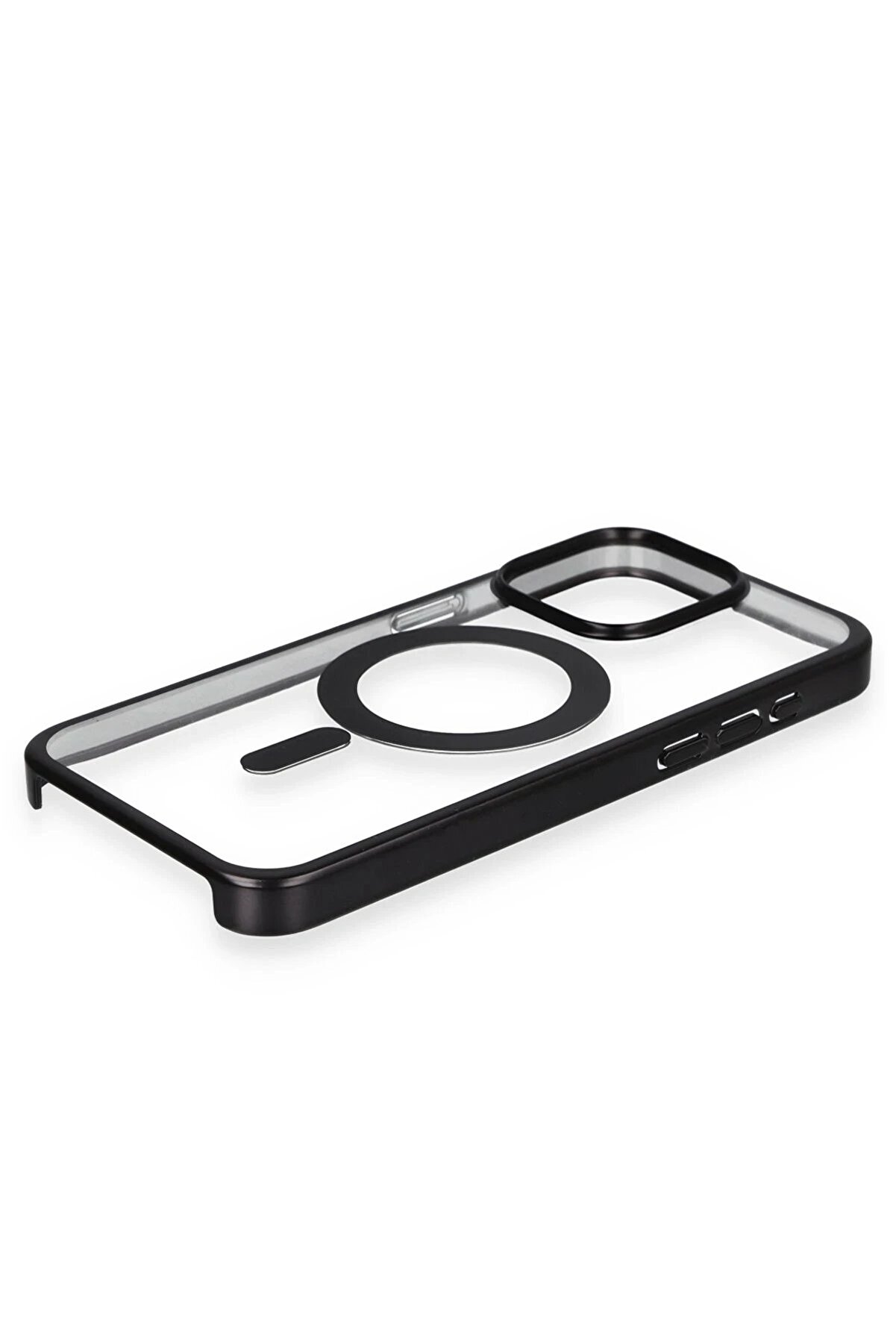 İphone 15 Pro Kılıf Erozi̇ Magsafe Kapak - Si̇yah - Dropx1778-5256