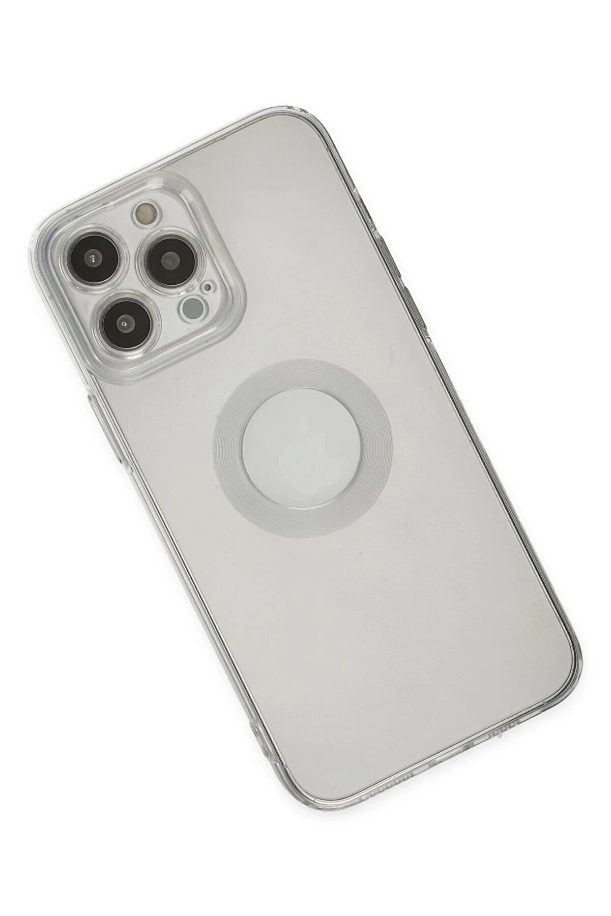 İphone 14 Pro Max Kılıf Santa Lens Si̇li̇kon - Şeffaf - Dropx8153-6270