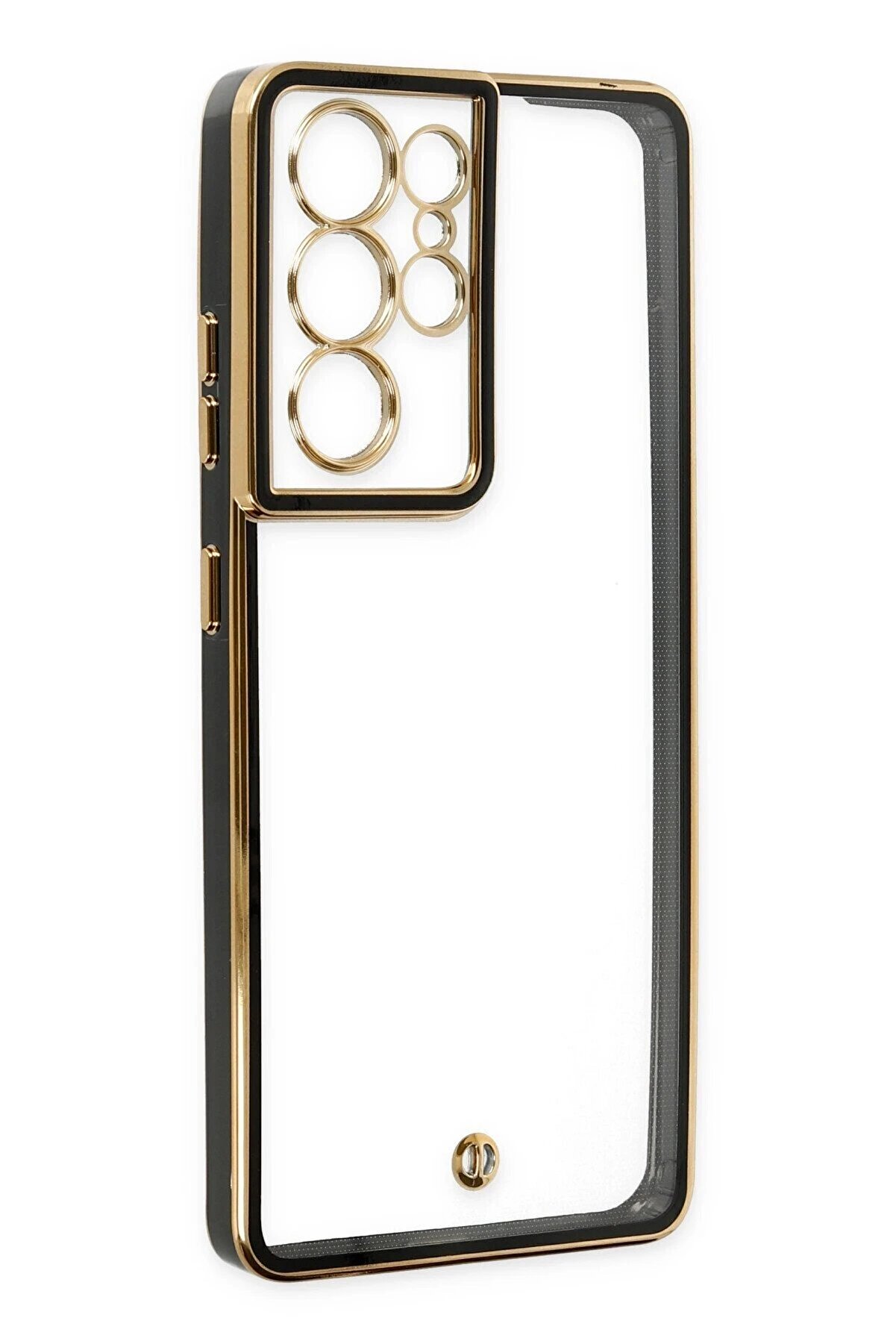 Samsung Galaxy S21 Ultra Kılıf Li̇va Lens Si̇li̇kon - Si̇yah - Dropx5687-8625