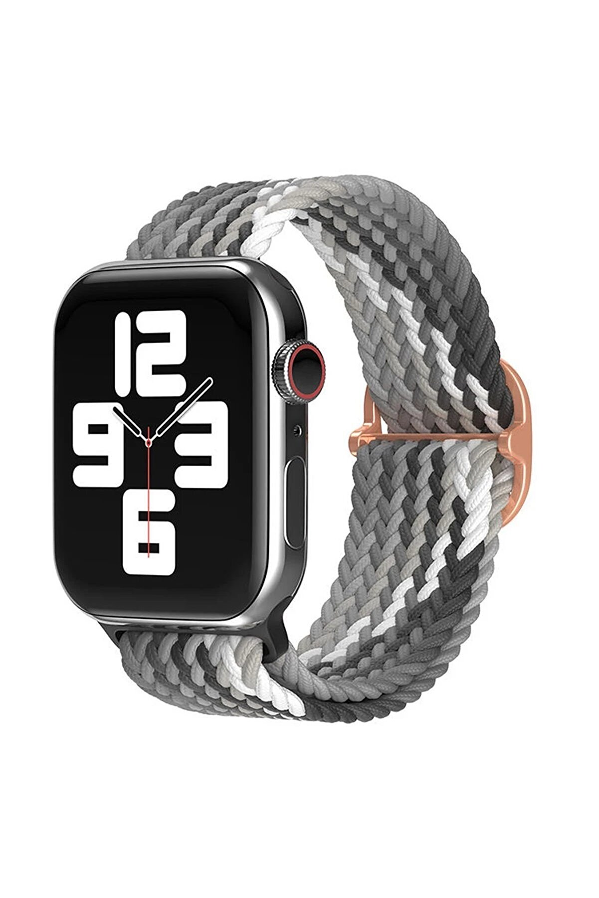 CepteToptan Apple Watch 42mm Star Kordon - Gri-Siyah - DROPX6510-6507