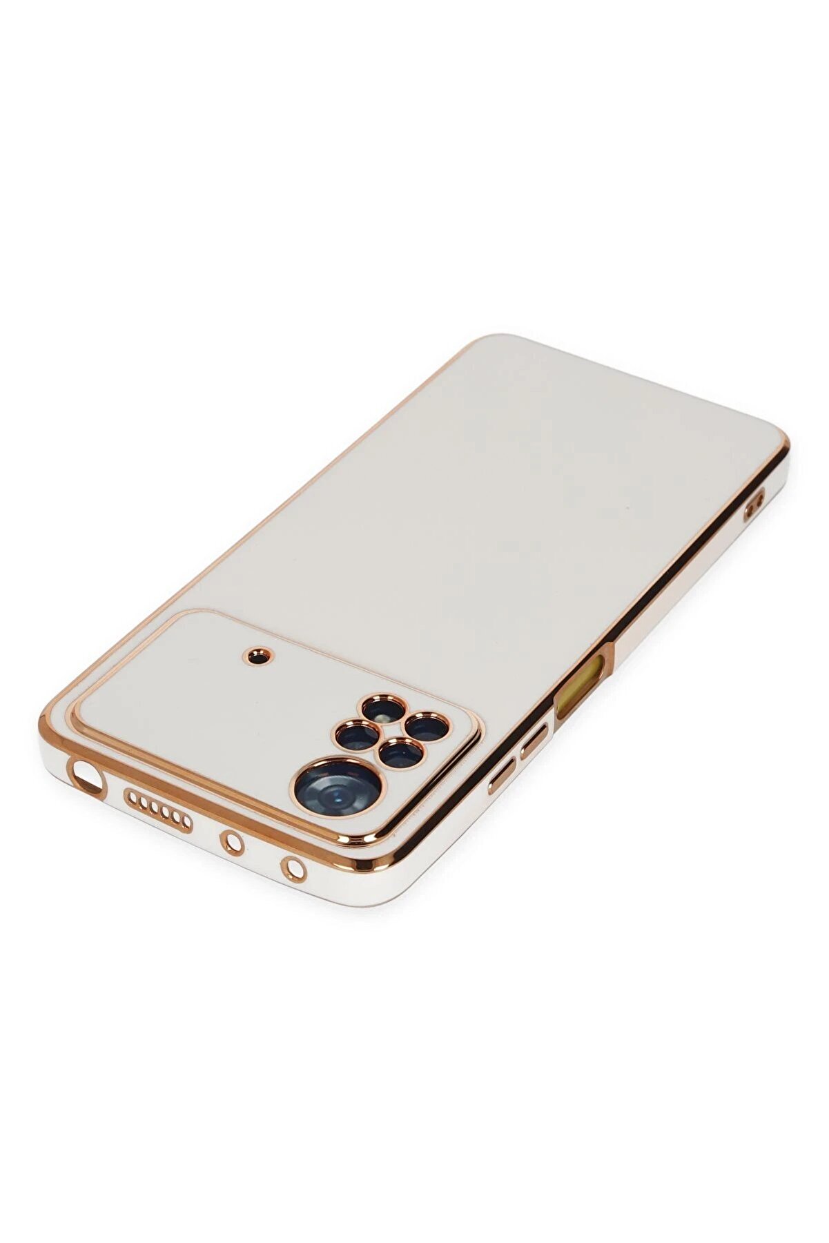 Xi̇aomi̇ Poco X4 Pro 5G Kılıf Volet Si̇li̇kon - Beyaz - Dropx4741-6683