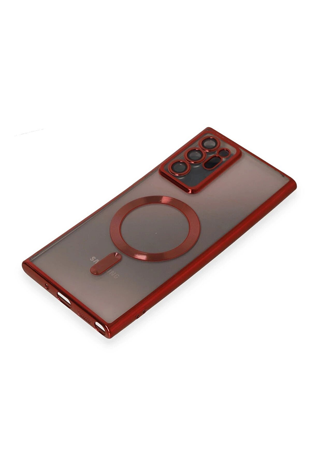 Samsung Galaxy Note 20 Ultra Kılıf Kross Magneti̇csafe Kapak - Kırmızı - Dropx8750-7500