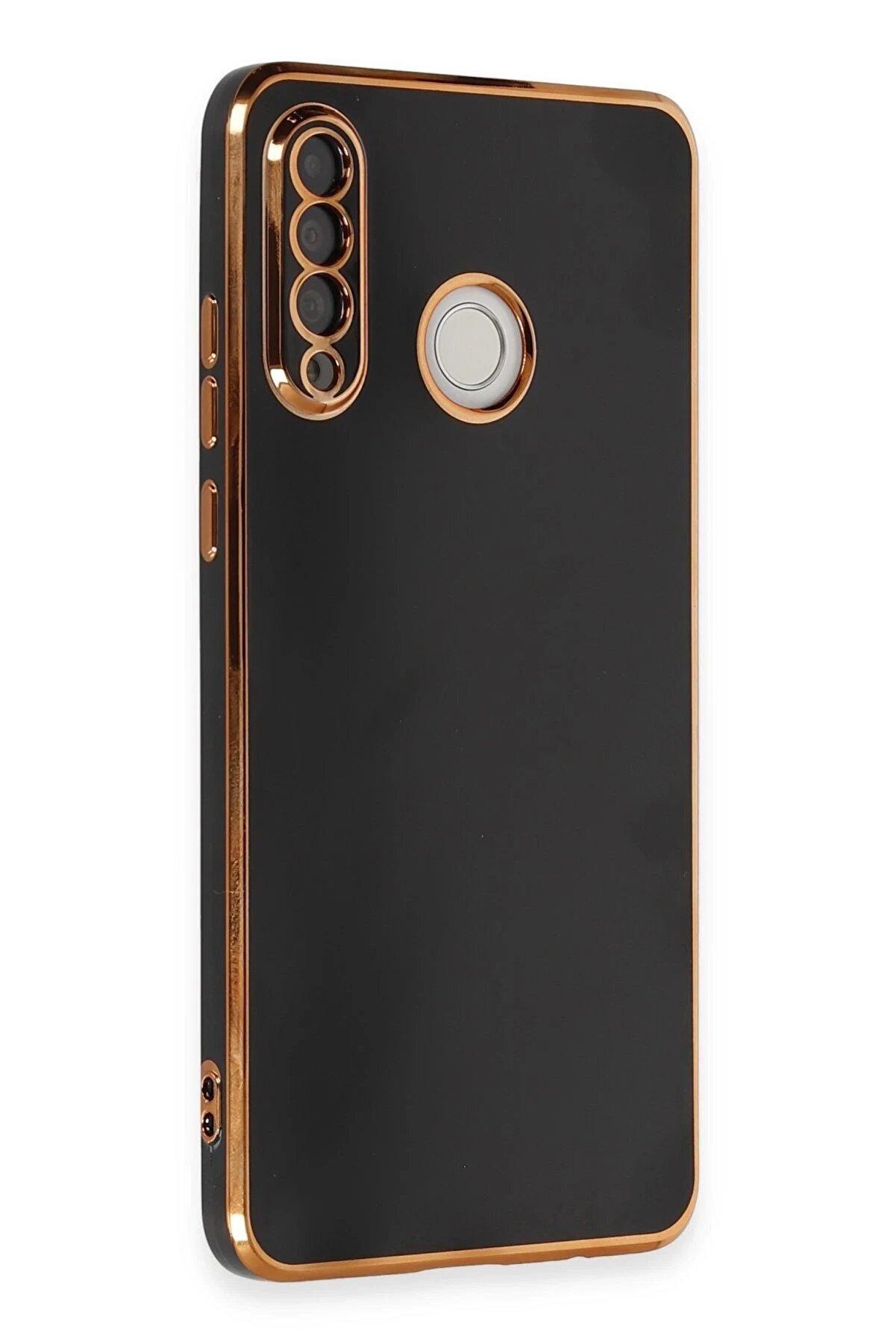 Huawei̇ P30 Li̇te Kılıf Volet Si̇li̇kon - Si̇yah - Dropx8799-5863