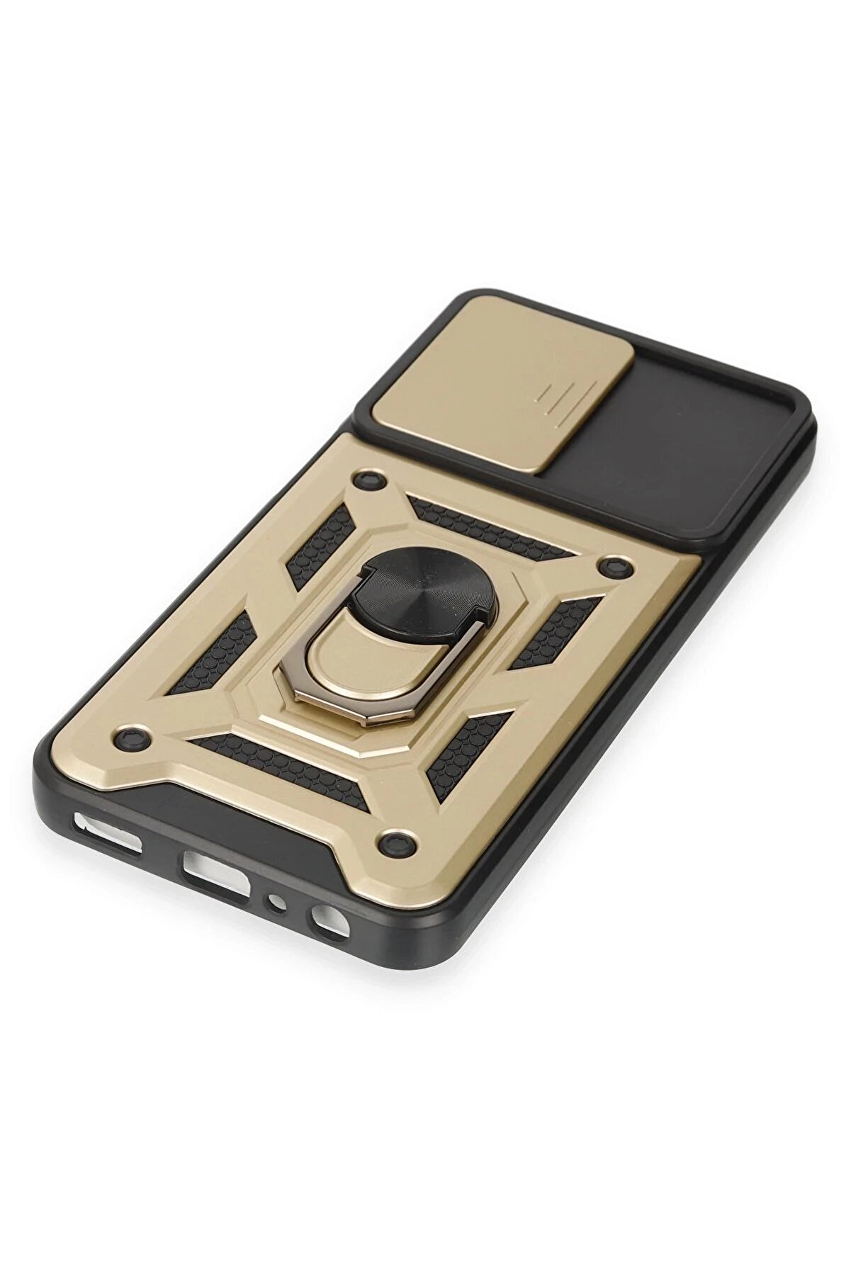 Samsung Galaxy M14 5G Kılıf Pars Lens Yüzüklü Si̇li̇kon - Gold - Dropx1671-7902