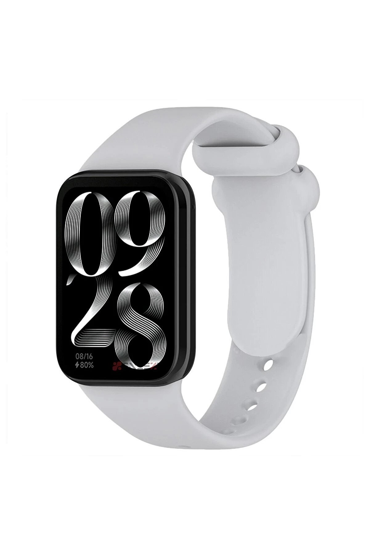 CepteToptan Xiaomi Smart Band 8 Pro Klasik Kordon - Açık Gri - 18272-4351