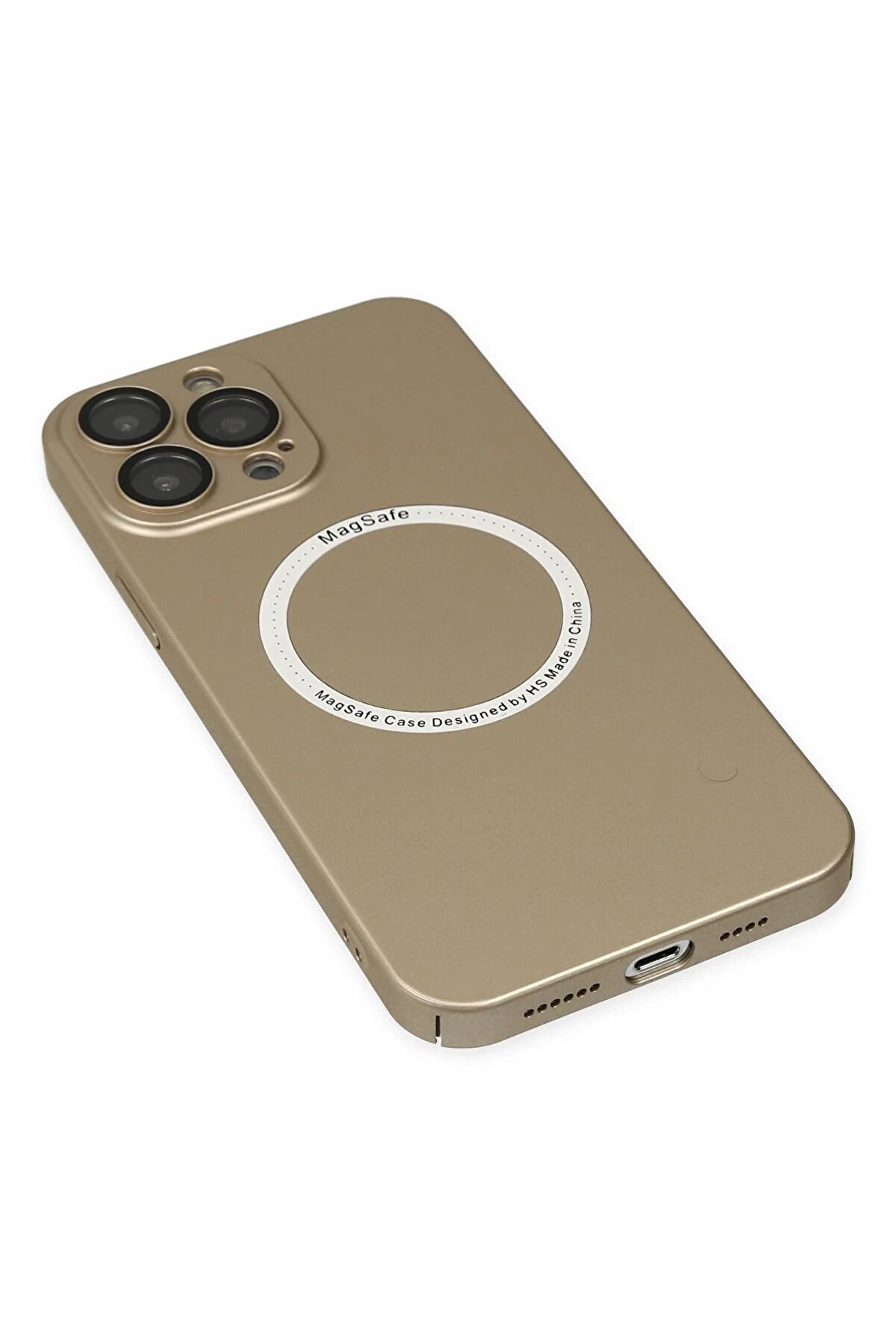 İphone 14 Pro Kılıf Jack Magneti̇csafe Lens Si̇li̇kon - Gold - Dropx4782-6770