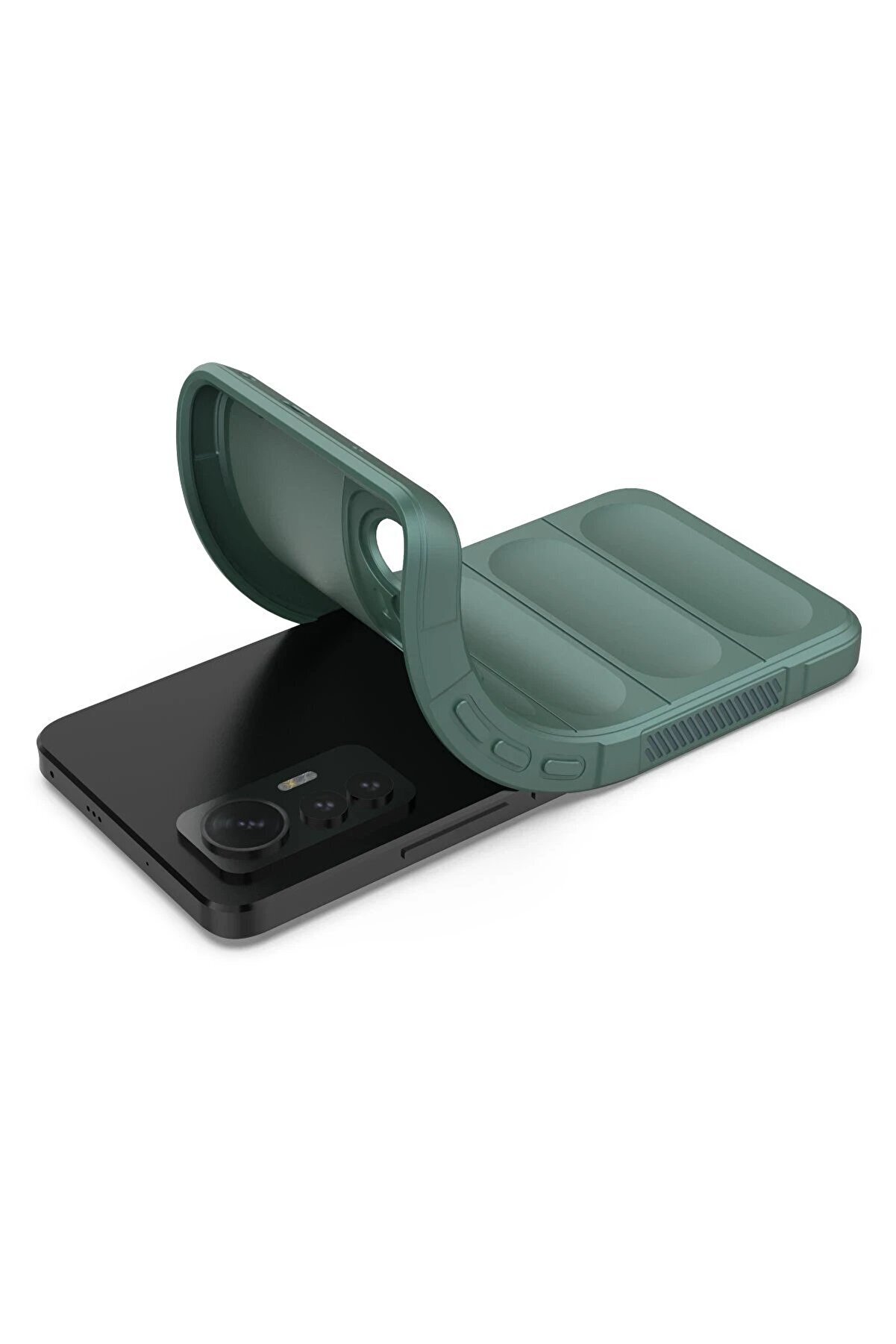 Xi̇aomi̇ Mi̇ 12 Li̇te Kılıf Opti̇mum Si̇li̇kon - Koyu Yeşi̇l - Dropx6531-2468