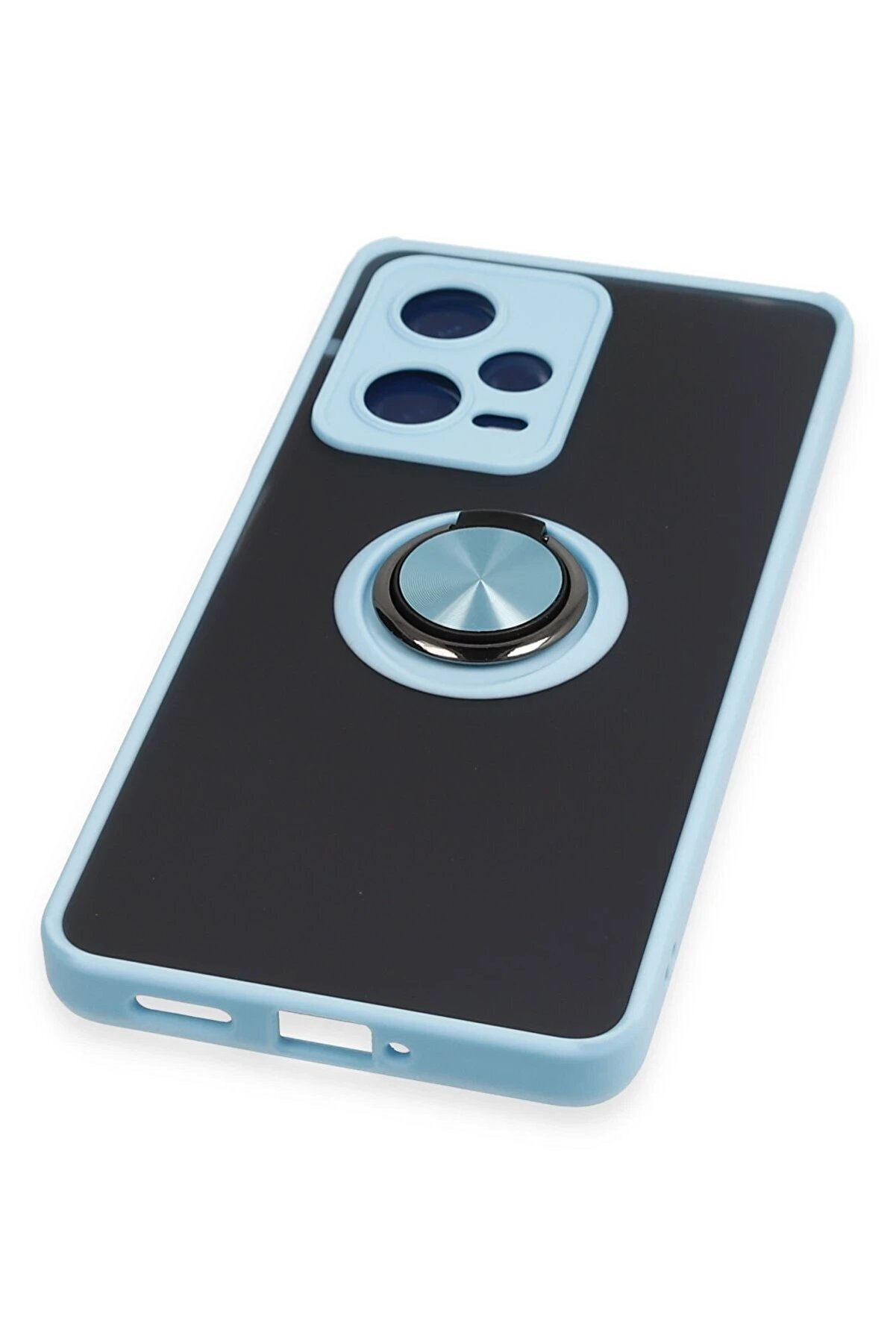 Xi̇aomi̇ Redmi̇ Note 12 5G Kılıf Montreal Y&uuml;z&uuml;kl&uuml; Si̇li̇kon Kapak - Buz Mavi̇ - Dropx3975-1478